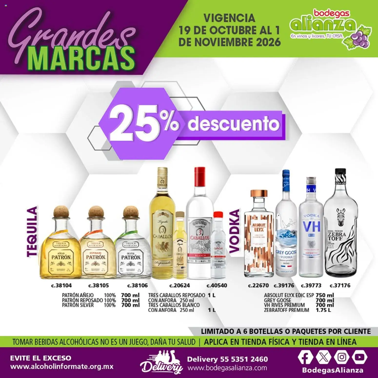 Nuevas ofertas de Bodegas Alianza válidas en toda la República Mexicana desde el 19/10/2026. ¡Encuentra las mejores ofertas en Bodegas Alianza catálogo Grandes Marcas! | Página: 8