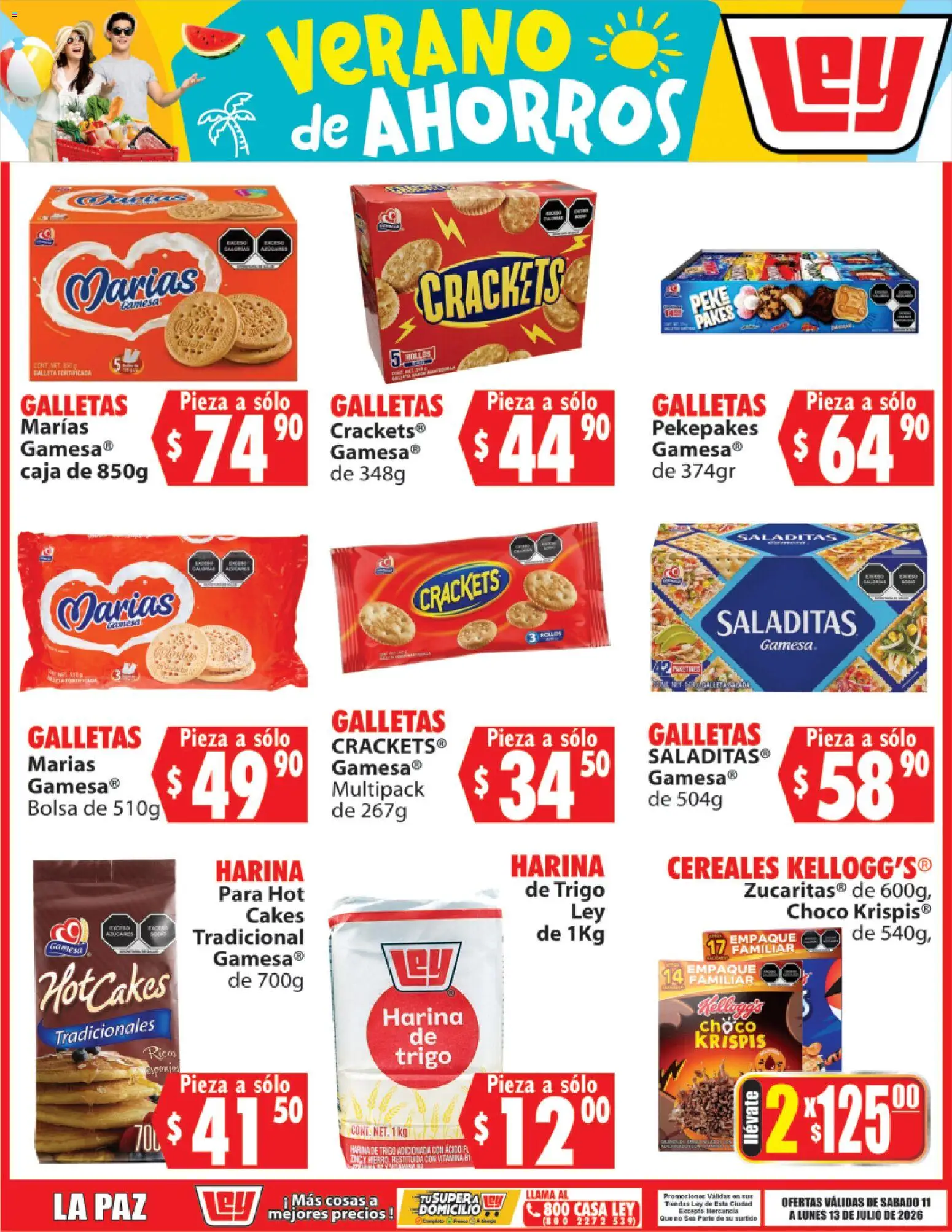 Nuevas ofertas de Casa Ley válidas en toda la República Mexicana desde el 11/07/2026. ¡Encuentra las mejores ofertas en Casa Ley folleto Verano de ahorros! | Página: 3