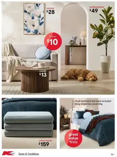 Preview of Kmart Winter Living - valid from 13.05.2026 | Page: 25 | Products: Cushion, Plant, Candle, Bench