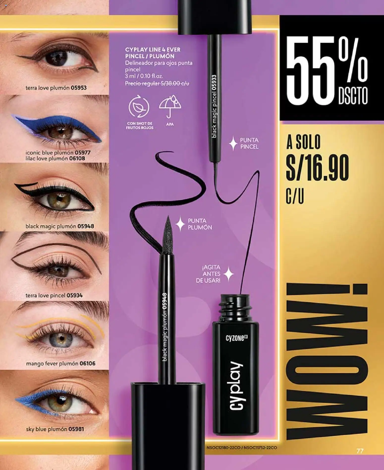 Catálogo CyZone válido desde 04.04.2026 | Página: 89 | Productos: Delineador, Pincel