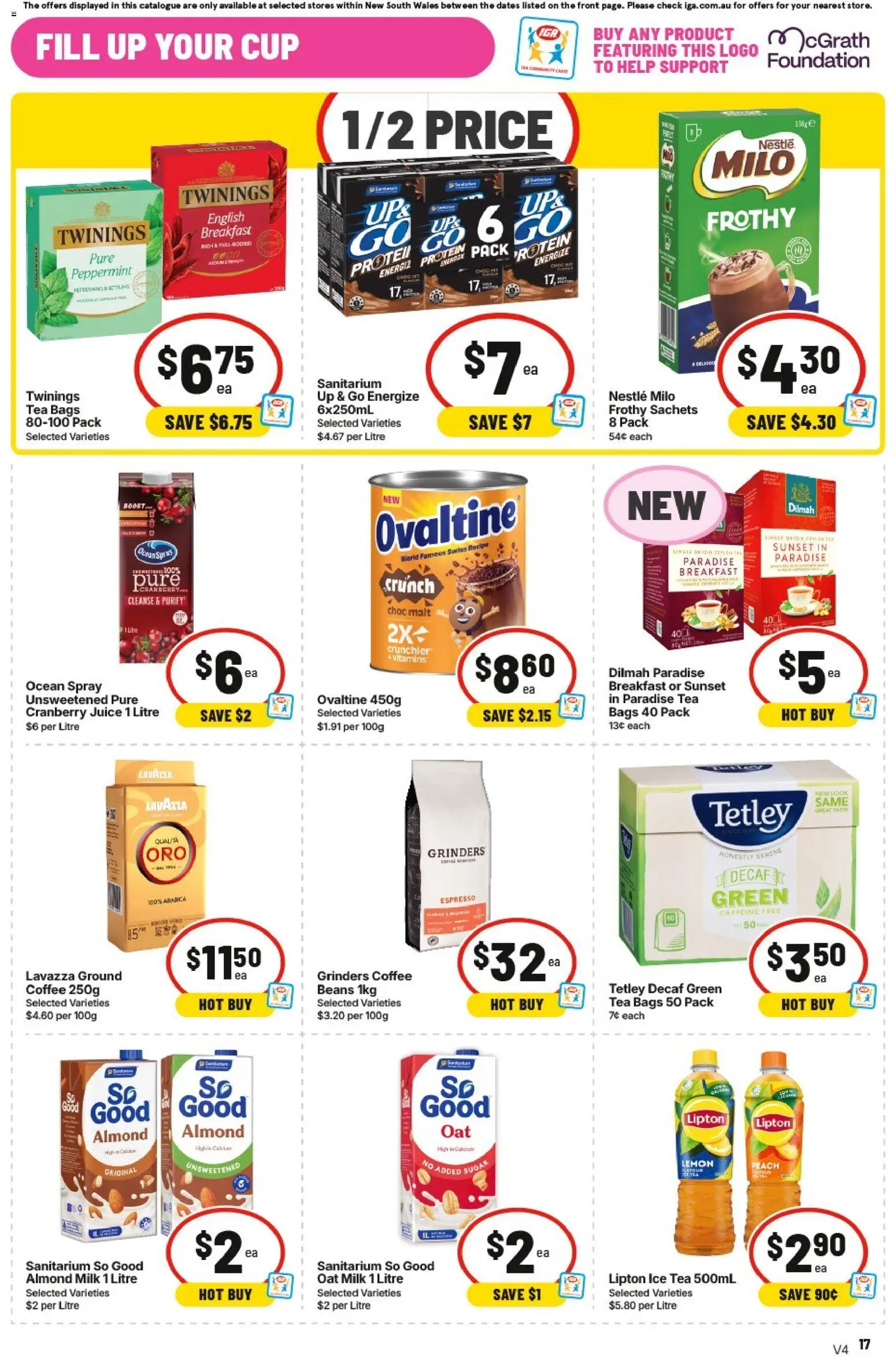 IGA catalogue - valid from 23/09/2026 | Page: 25 | Products: Protein, Lemon, Peach, Up & go