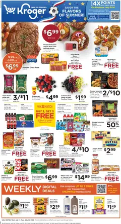 Preview of Kroger weekly ads valid from 07/08/2026
