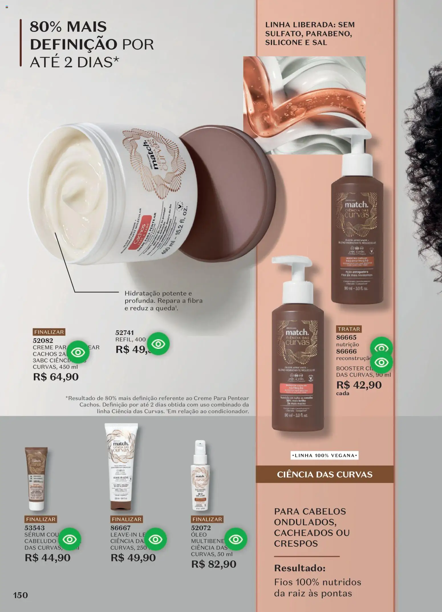 O Boticário Folheto - válido de 10/08/2026 | Página: 154 | Produtos: Óleo, Creme, Creme para pentear, Sal