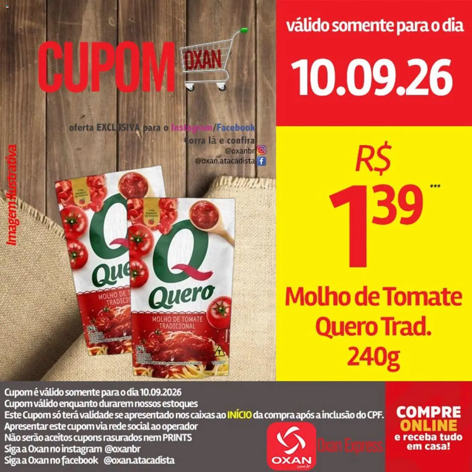 Oxan Atacadista Folheto - válido de 10/09/2026 | Página: 20 | Produtos: Tomate, Molho de tomate