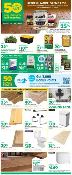 Preview of Kent weekly flyer / circulaire from shop Kent valid from Aug 20, 2026