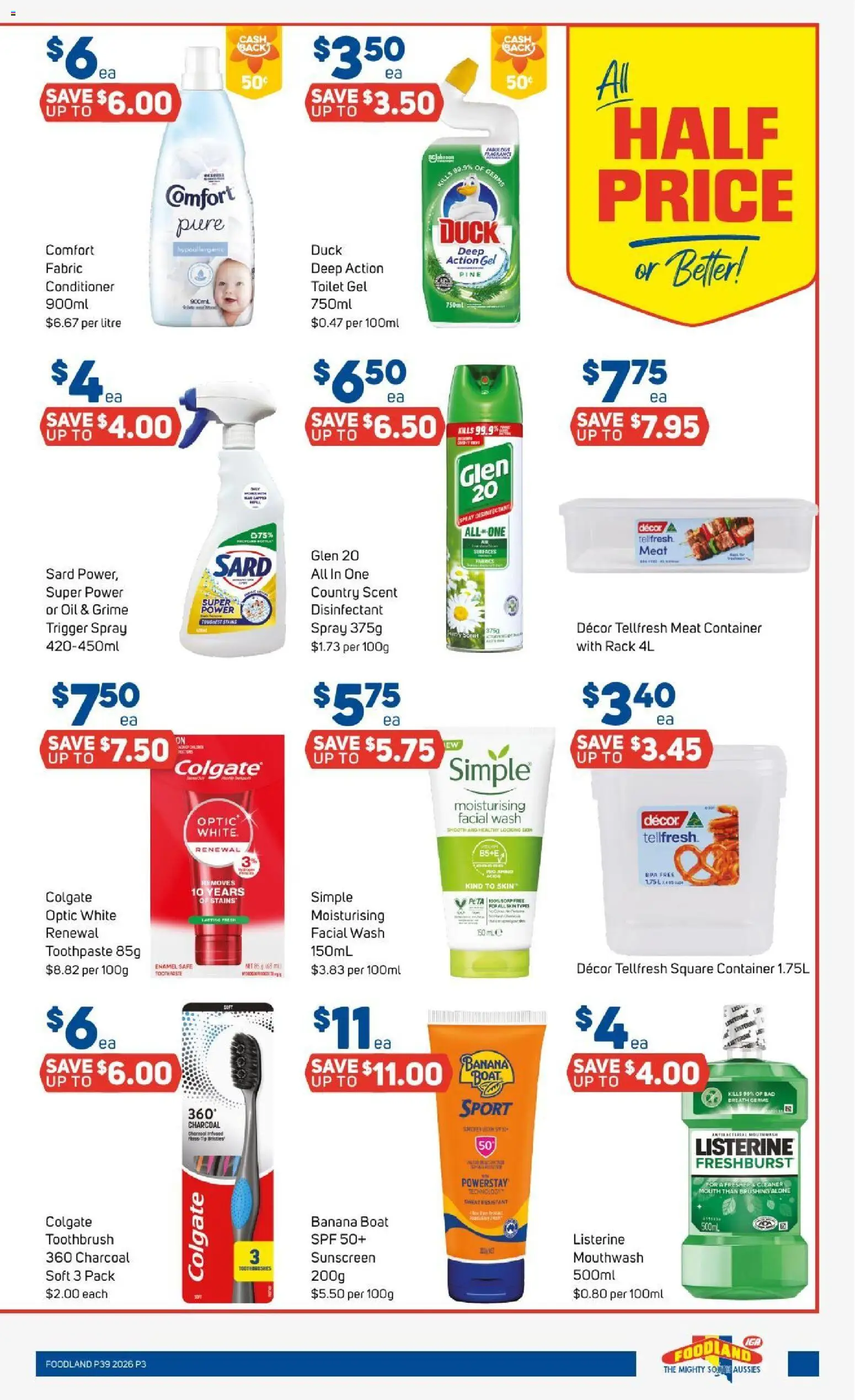 Foodland catalogue - valid from 23/09/2026 | Page: 3 | Products: Duck, Sunscreen, Soap, Toothpaste
