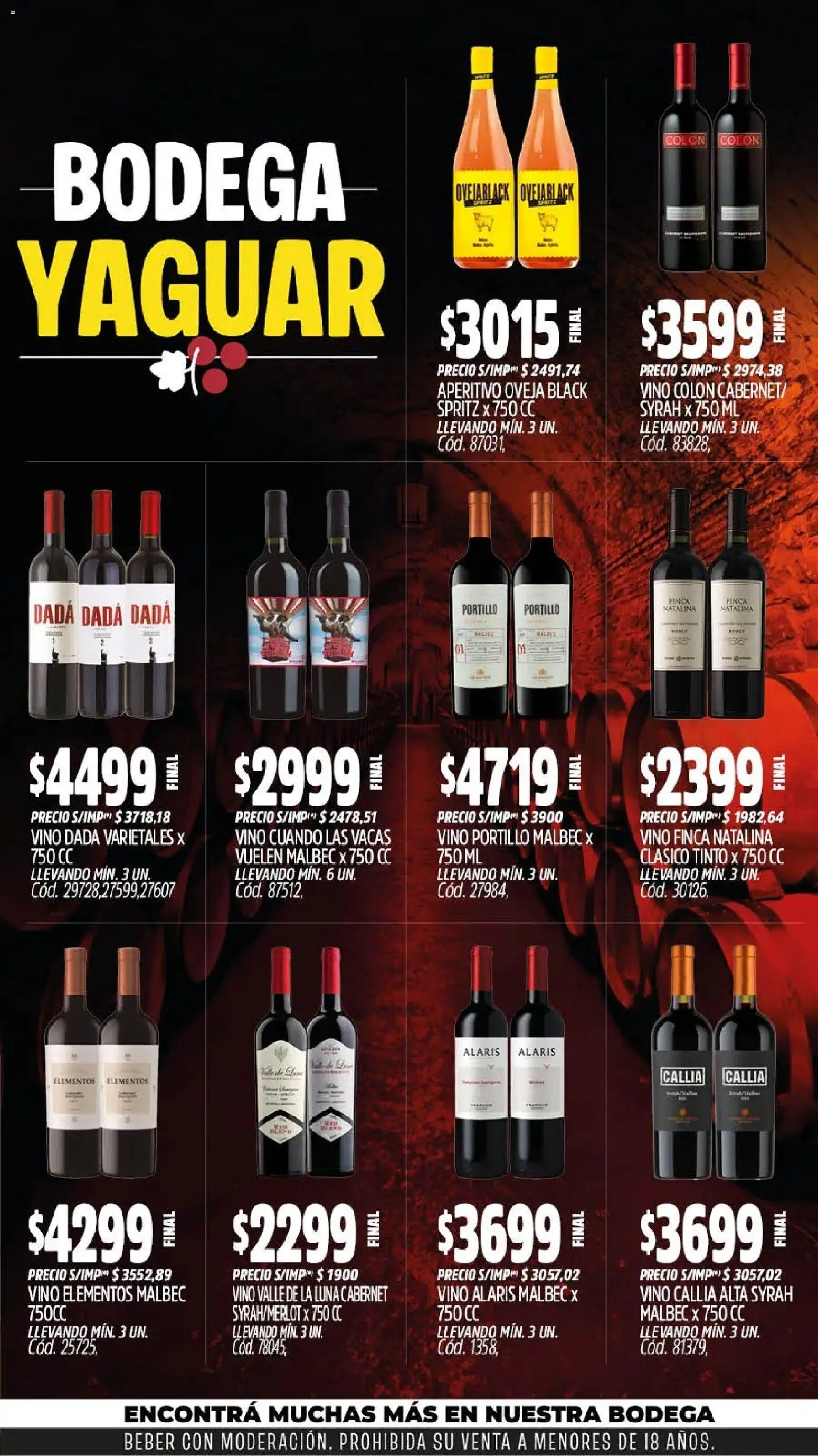 Yaguar - Oferta Semanal Neuquen │ válido desde el 17/07/2026 | Página: 4 | Productos: Vino