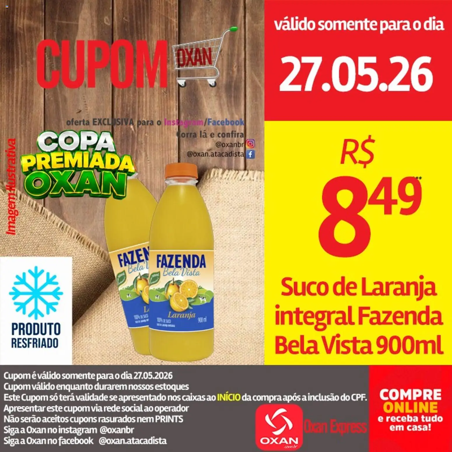 Oxan Atacadista Folheto - válido de 27.05.2026 | Página: 14 | Produtos: Suco, Copa