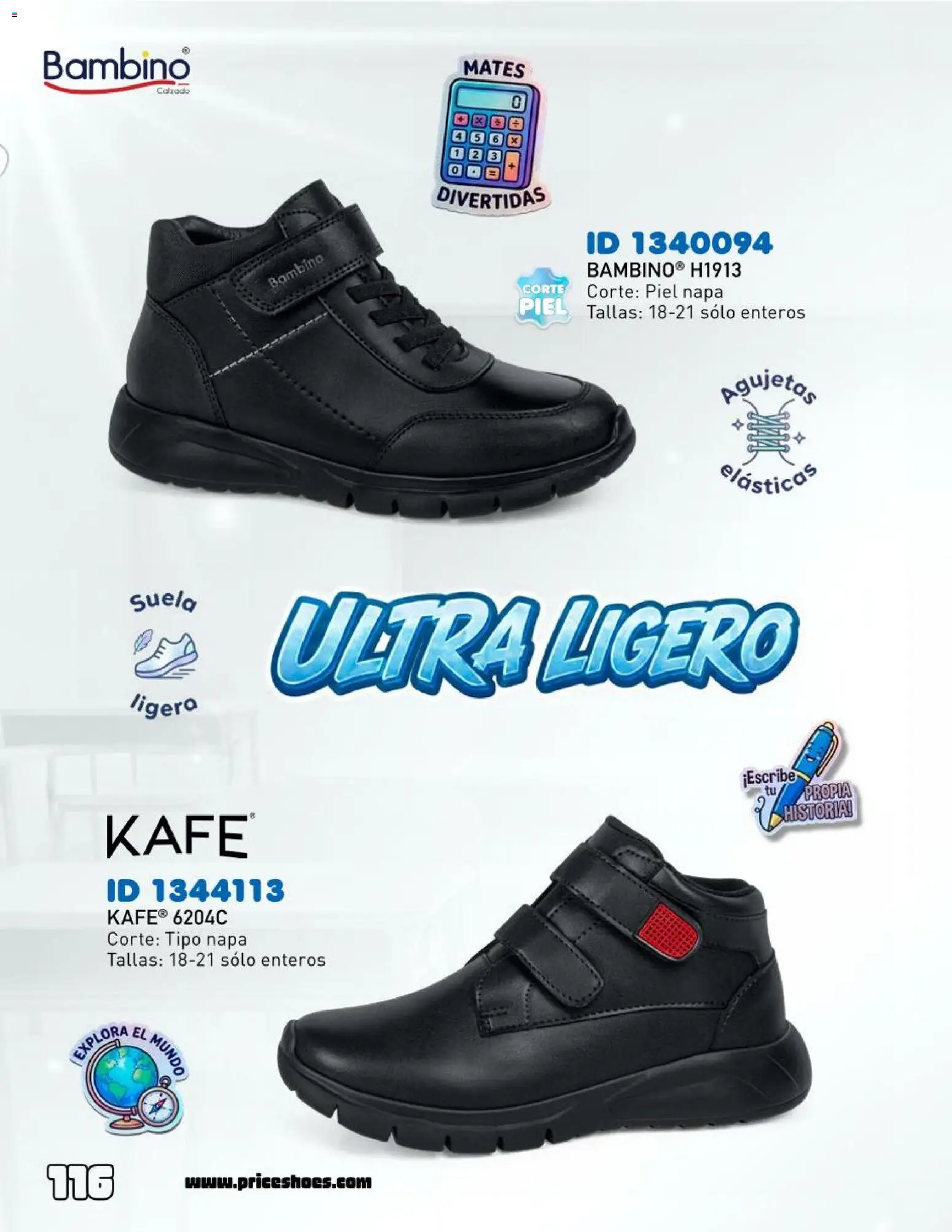 Nuevas ofertas de Price Shoes válidas en toda la República Mexicana desde el 12.06.2026. ¡Encuentra las mejores ofertas en Price Shoes catálogo Escolar! | Página: 116