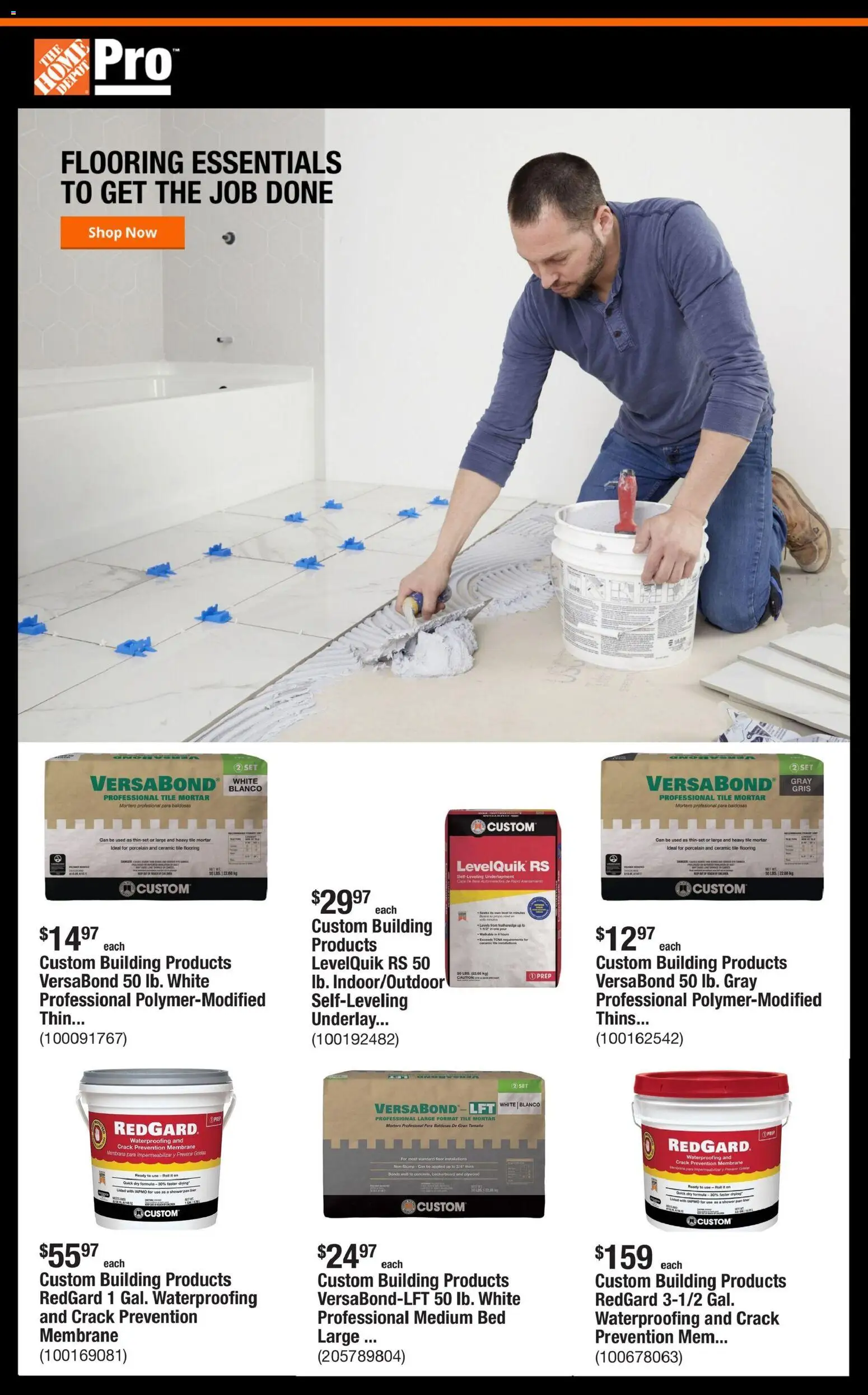 Home Depot Shop Pro Ad - CA - valid from 07/06/2026 | Page: 1 | Products: Bed, Shower, Pan