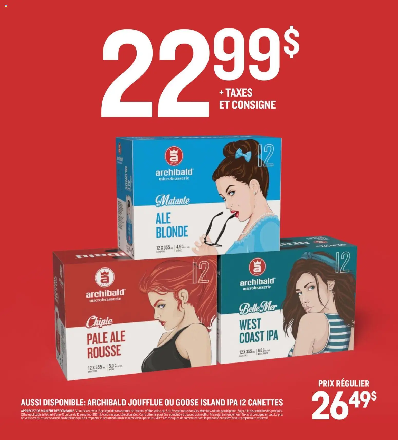 Adonis flyer valid from Sep 3, 2026 | Page: 11 | Products: Goose
