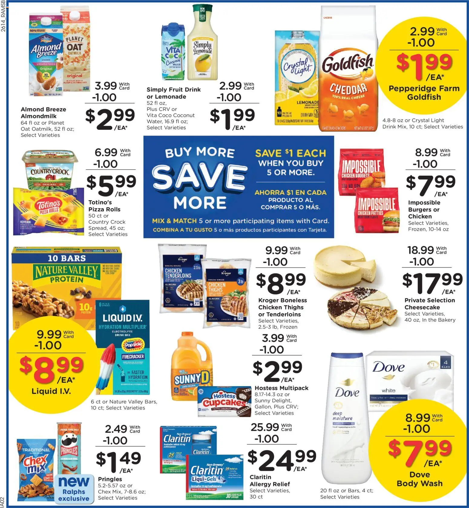 Ralphs Weekly Ad - valid from 06.05.2026 | Page: 7 | Products: Bakery, Body Wash, Water, Cheesecake