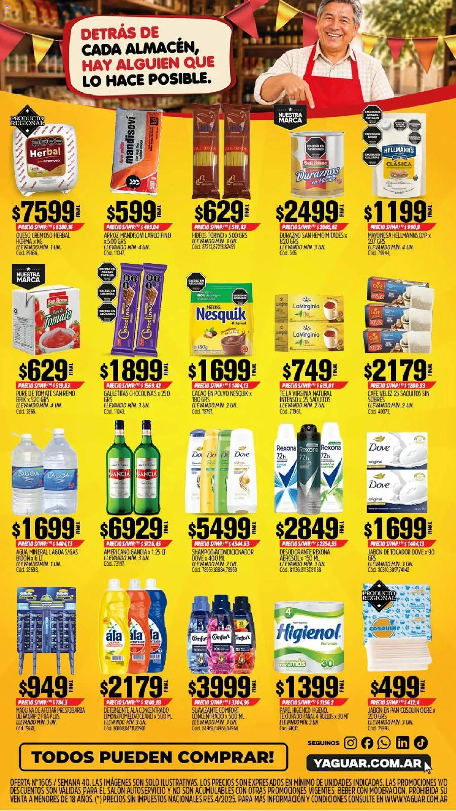 Yaguar - Oferta Semanal Córdoba │ válido desde el 28/09/2026 | Página: 2 | Productos: Polvo, Pure de Tomate, Puré, Suavizante