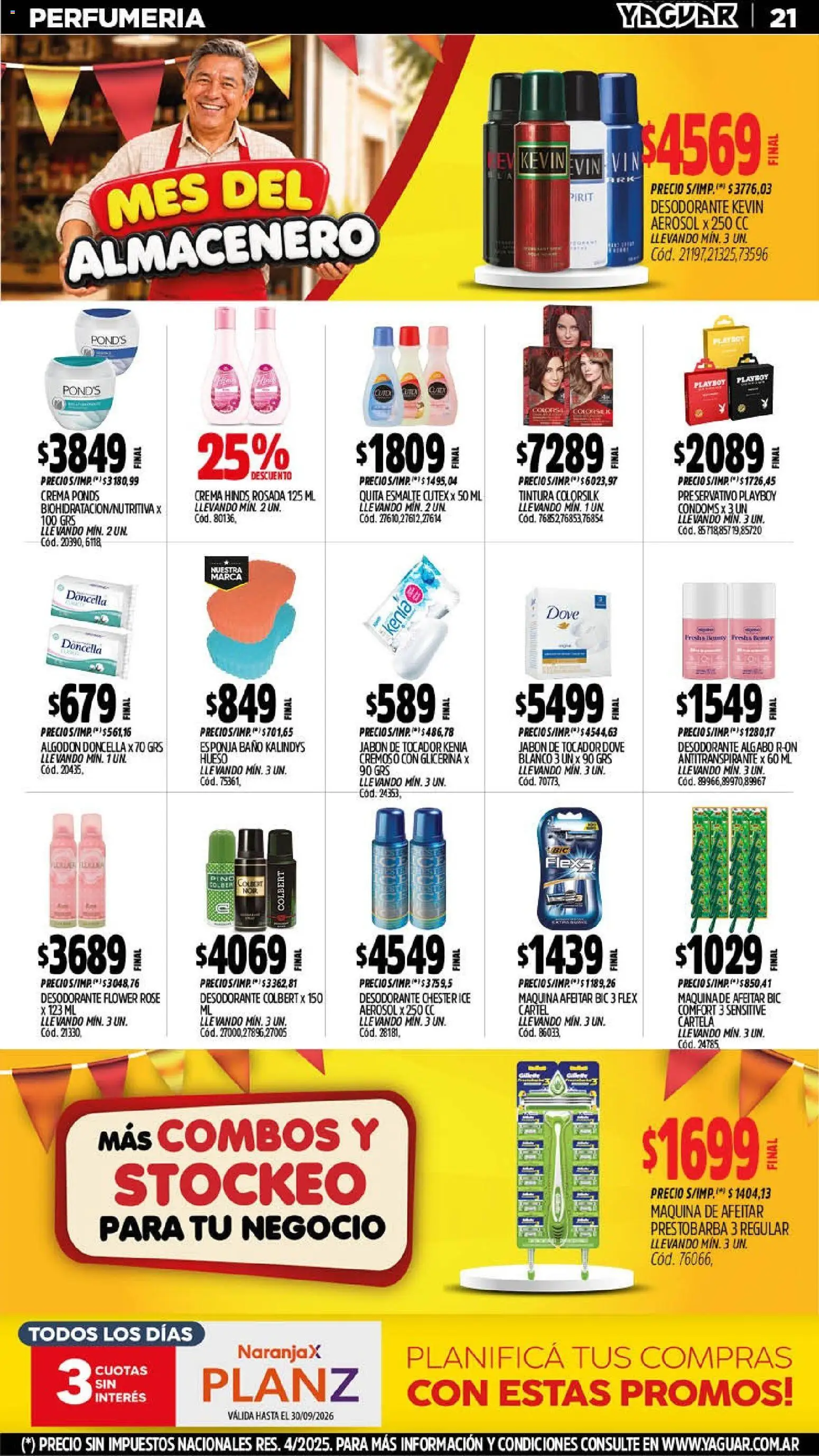 Yaguar - Oferta Semanal General Roca │ válido desde el 14/09/2026 | Página: 21 | Productos: Algodón, Baño, Jabón, Esponja