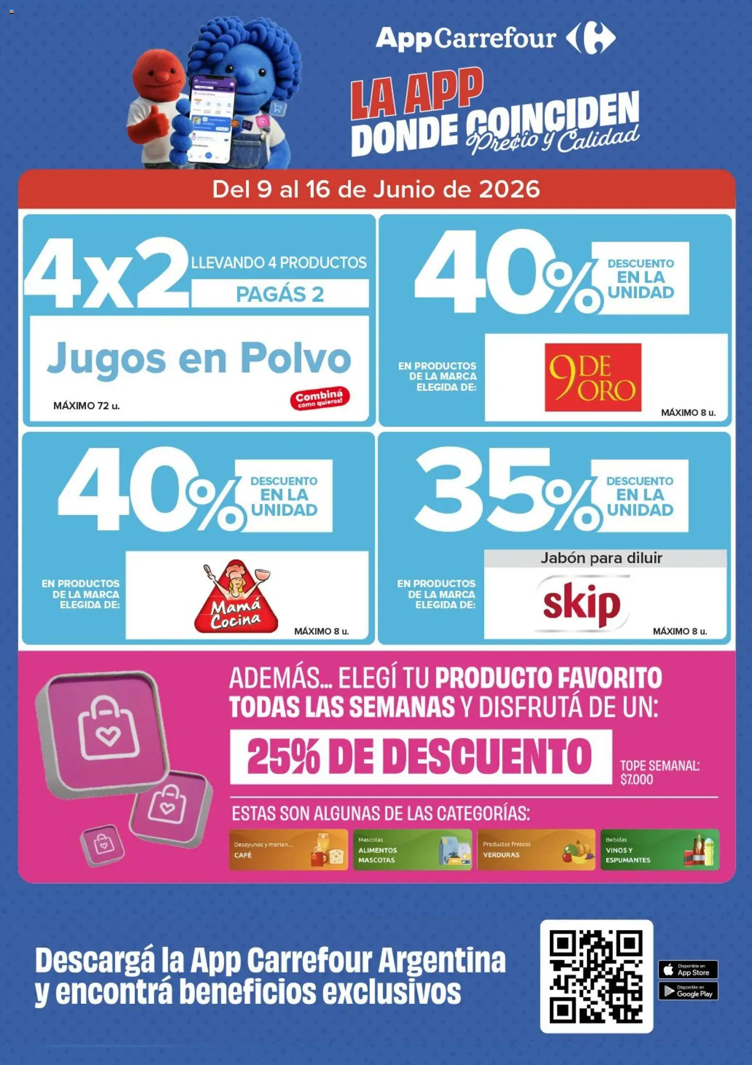 Carrefour - Carrefour Express │ válido desde el 09.06.2026 | Página: 4 | Productos: Cocina, Polvo, Jabón, Café