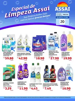 Assaí Atacadista ofertas - AC - Pré-Visualização do folheto da loja Assaí Atacadista, válido de 20.05.2026 | Página: 1 | Produtos: Coco, Limpador multiuso, Amaciante, Desinfetante