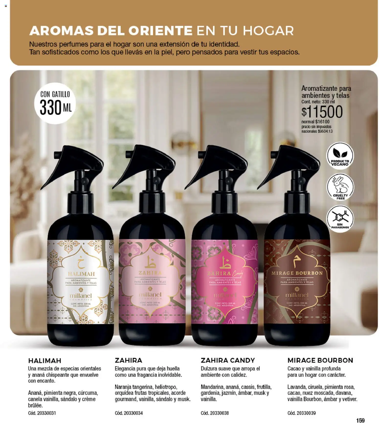 Millanel - Catálogo │ válido desde el 17/08/2026 | Página: 159 | Productos: Perfumes, Pimienta, Orquídea, Nuez