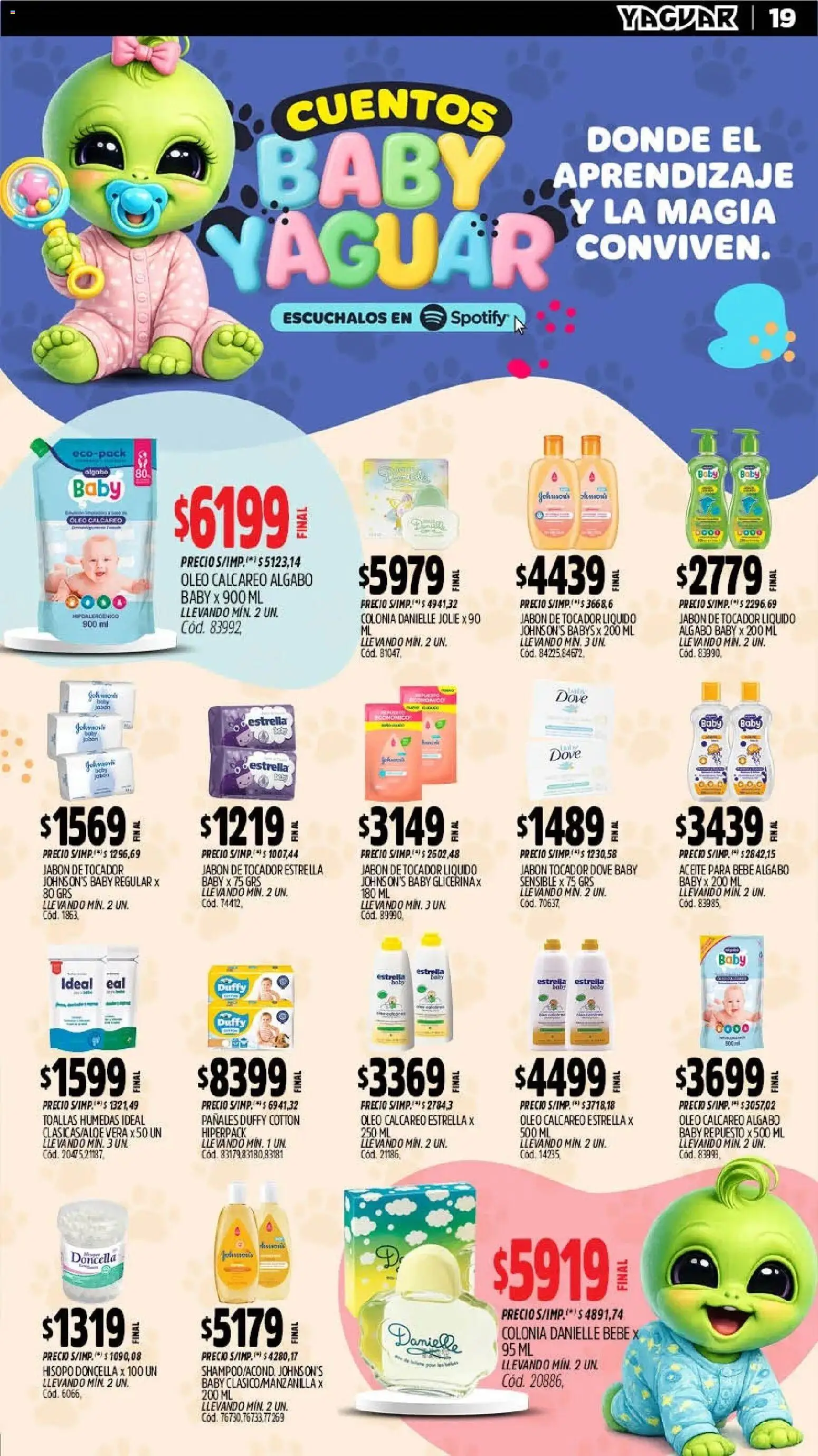 Yaguar - Oferta Semanal Chaco │ válido desde el 06/07/2026 | Página: 17 | Productos: Toallas, Aceite, Jabón, Pañales