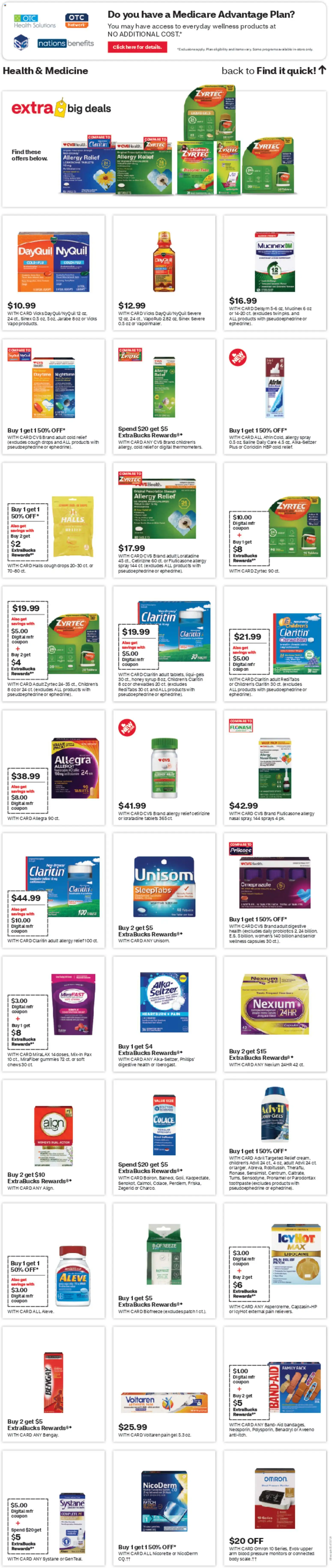 CVS Pharmacy Weekly Ad - MA - valid from 08.03.2026 | Page: 7 | Products: Probiotics, Toothpaste, Cap
