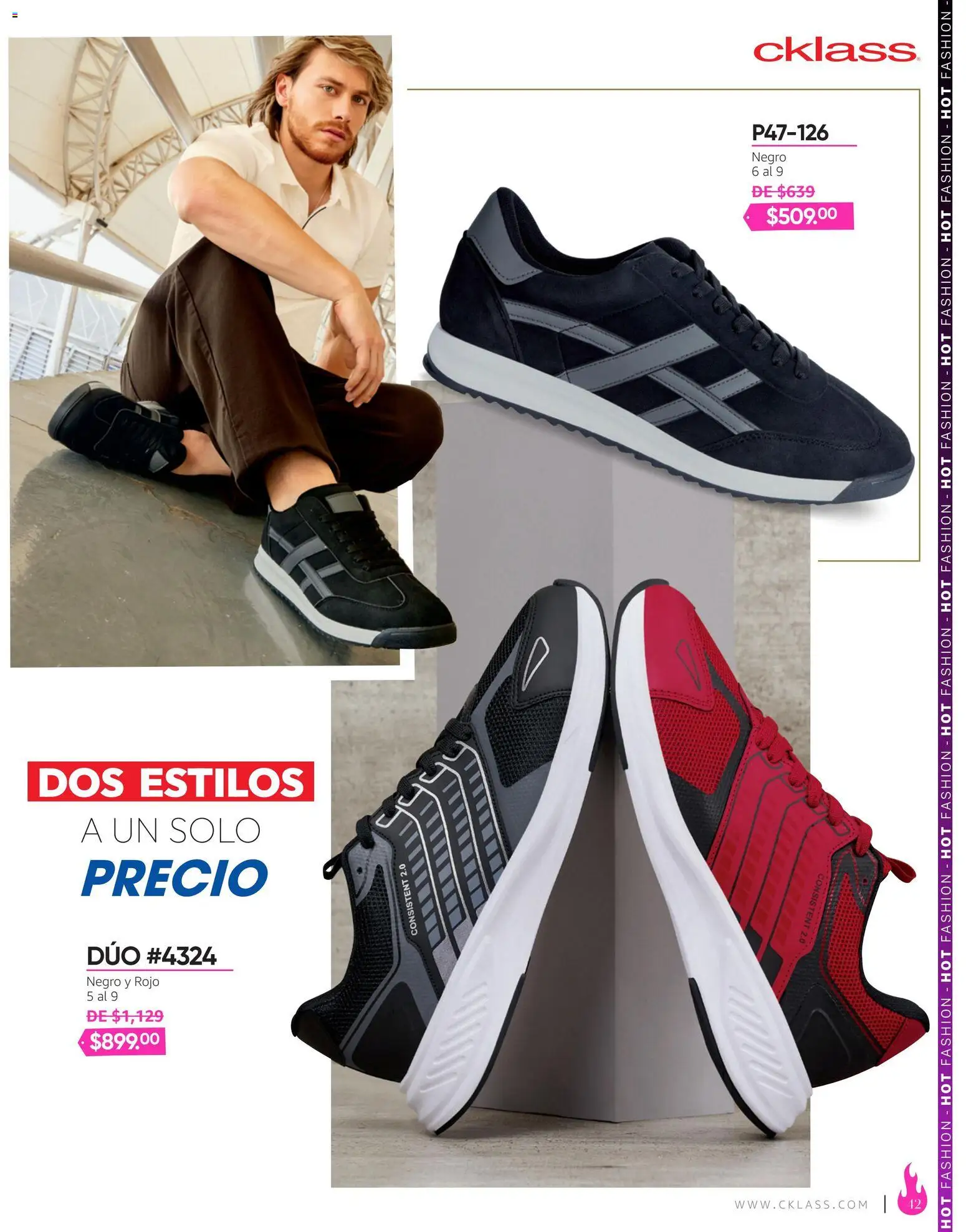 Nuevas ofertas de Cklass válidas en toda la República Mexicana desde el 03/08/2026. ¡Encuentra las mejores ofertas en Cklass catálogo Hot Fashion Calzado! | Página: 43