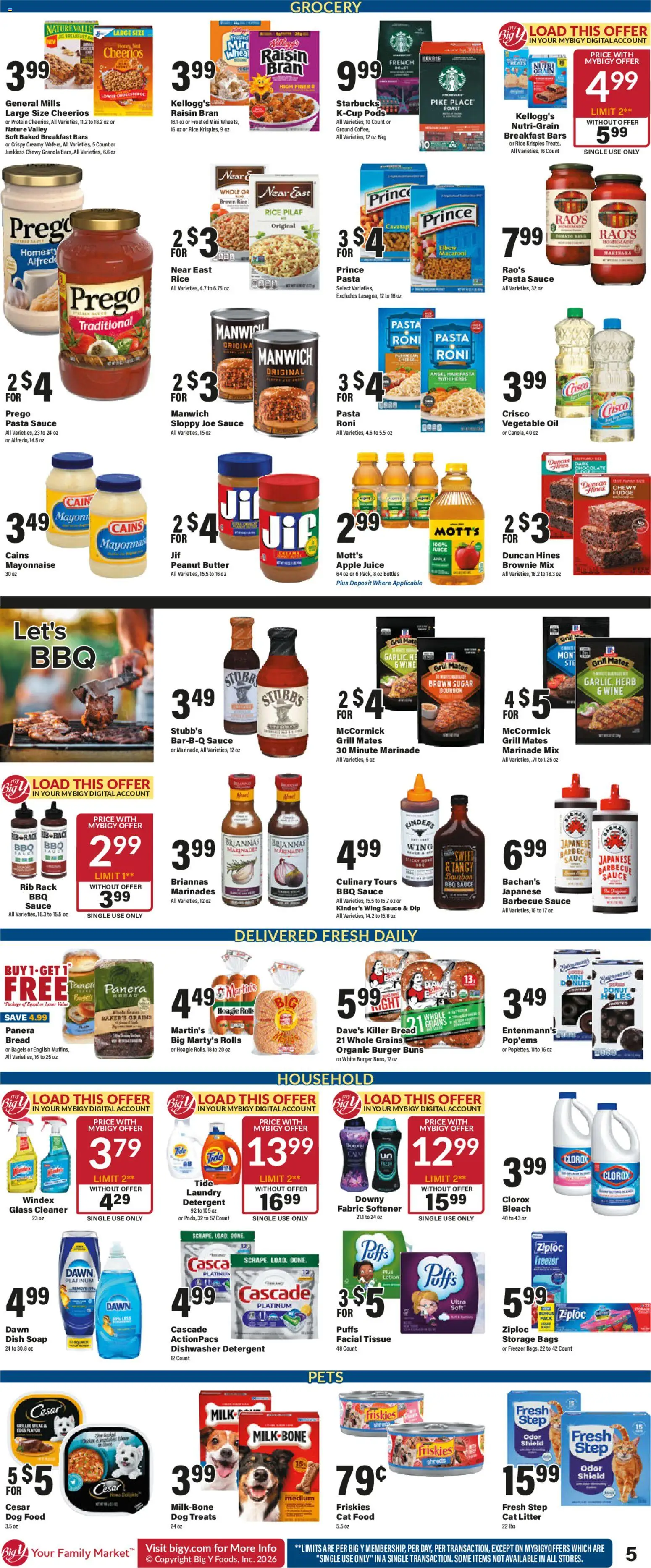 Big Y Weekly Ad - valid from 11.06.2026 | Page: 7 | Products: Cat Food, Chocolate, Pasta, Sauce
