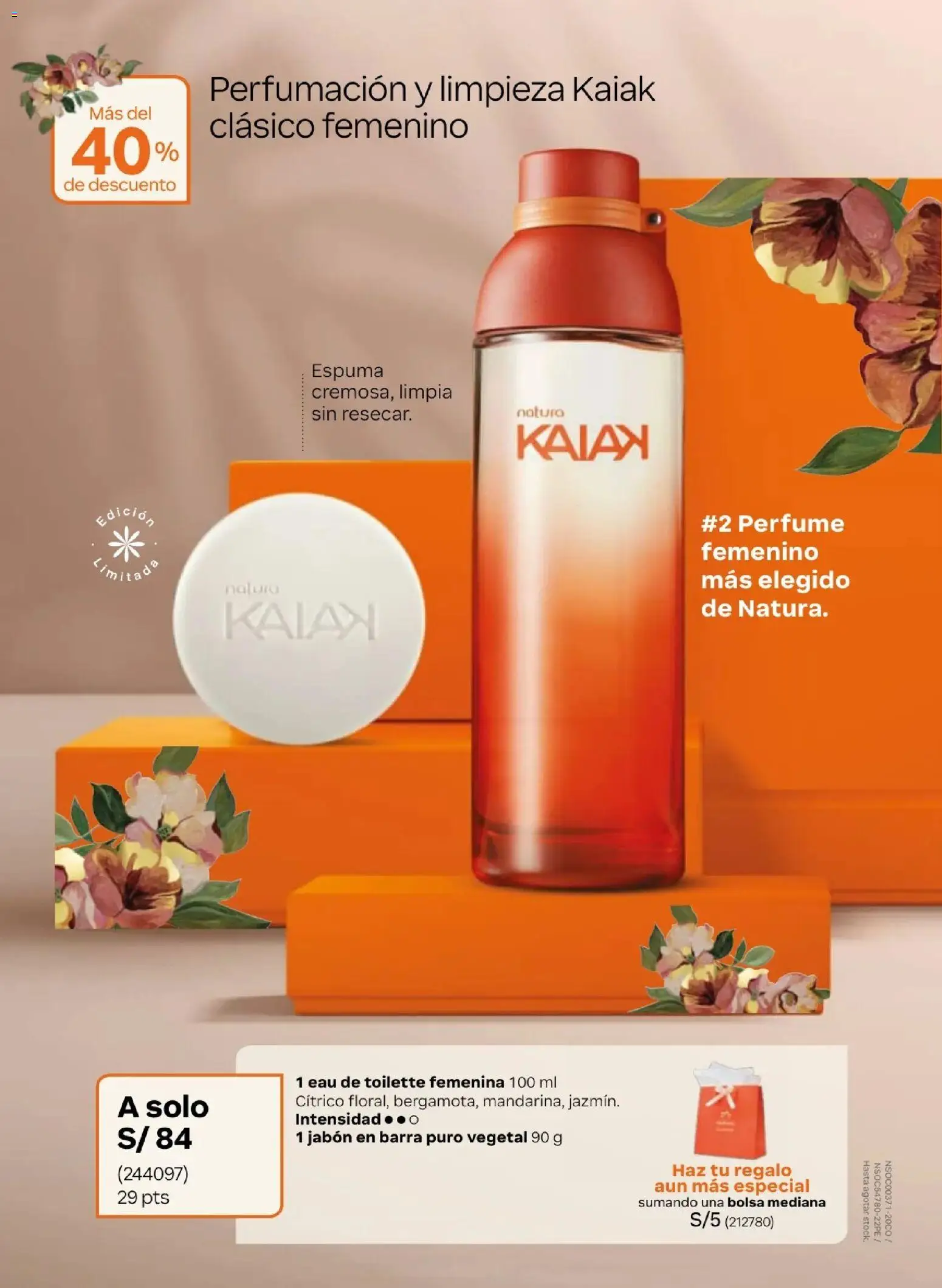 Catálogo Natura válido desde 10.03.2026 | Página: 21 | Productos: Jabón, Bolsa, Perfume, EAU de Toilette
