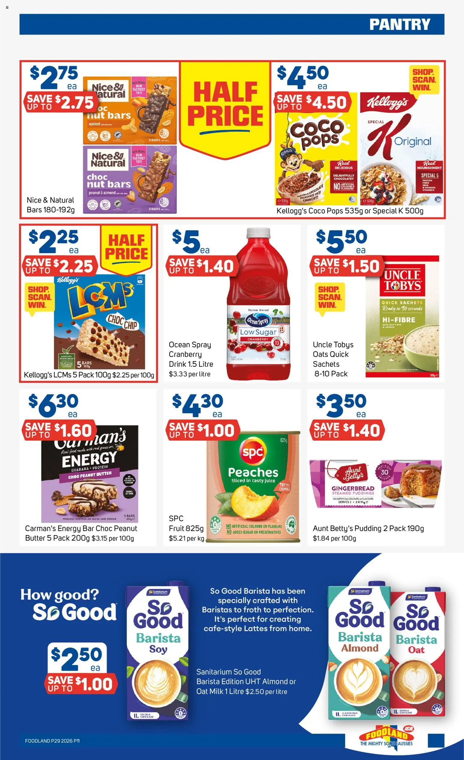 Foodland catalogue - valid from 15/07/2026 | Page: 11 | Products: Gingerbread, Chocolate, Oats, Pudding