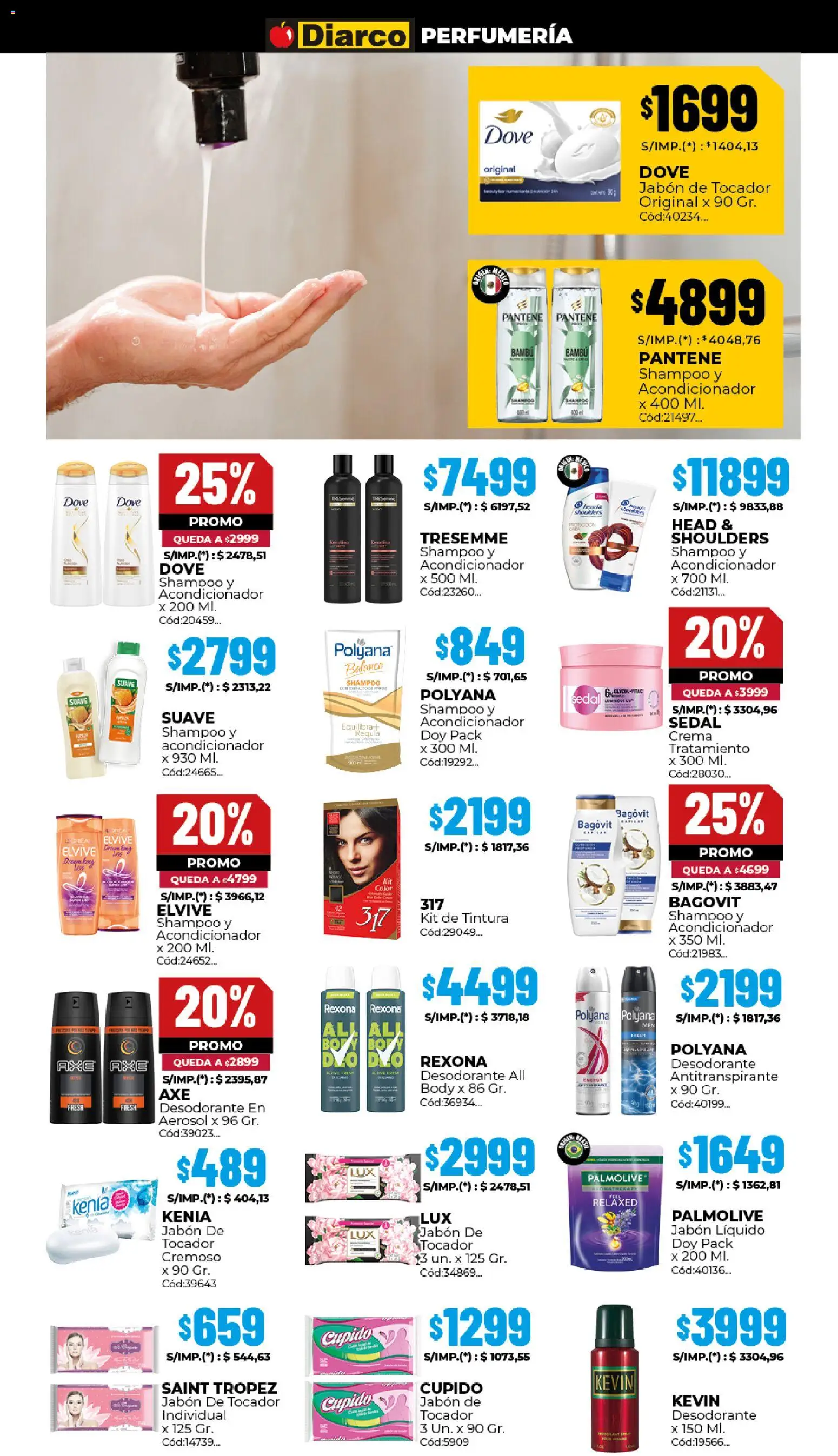 Diarco ofertas │ válido desde el 18.05.2026 | Página: 13 | Productos: Tintura, Jabón, Antitranspirante, Crema