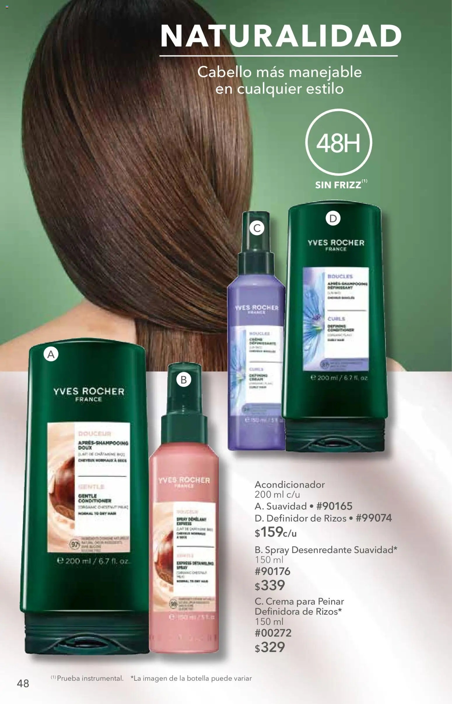 Nuevas ofertas de Yves Rocher válidas en toda la República Mexicana desde el 06/10/2026. ¡Encuentra las mejores ofertas en Yves Rocher campaña 14 2026! | Página: 48 | Productos: Crema, Botella, Acondicionador