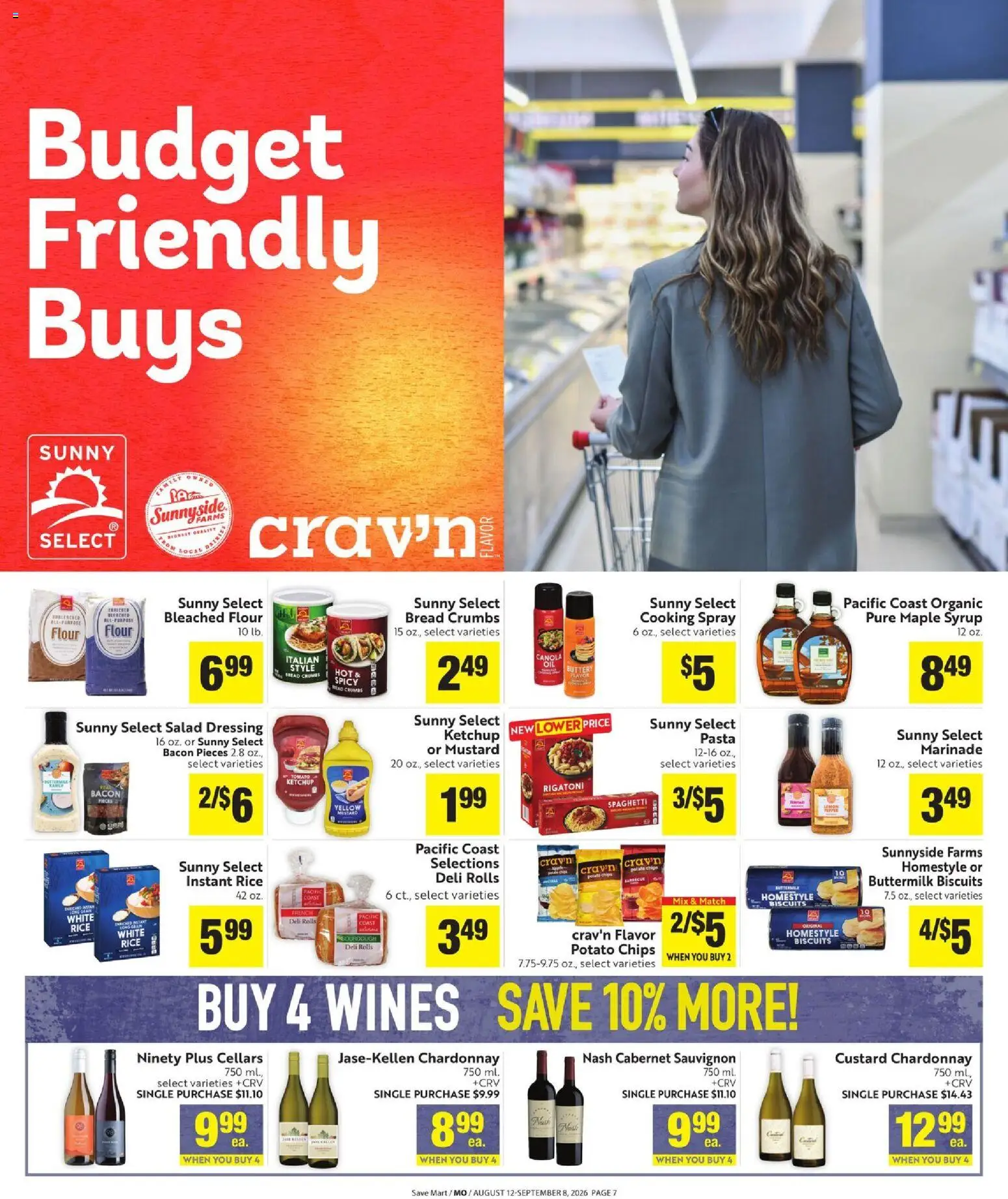 Save Mart Online Savings Guide - valid from 08/12/2026 | Page: 5 | Products: Syrup, Cooking spray, Ketchup, Spaghetti