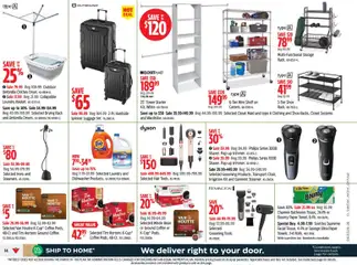Preview of Canadian Tire weekly flyer from shop Canadian Tire valid from Jul 9, 2026 | Page: 14 | Products: Dishwasher, Sponge, Shelf, Clothes