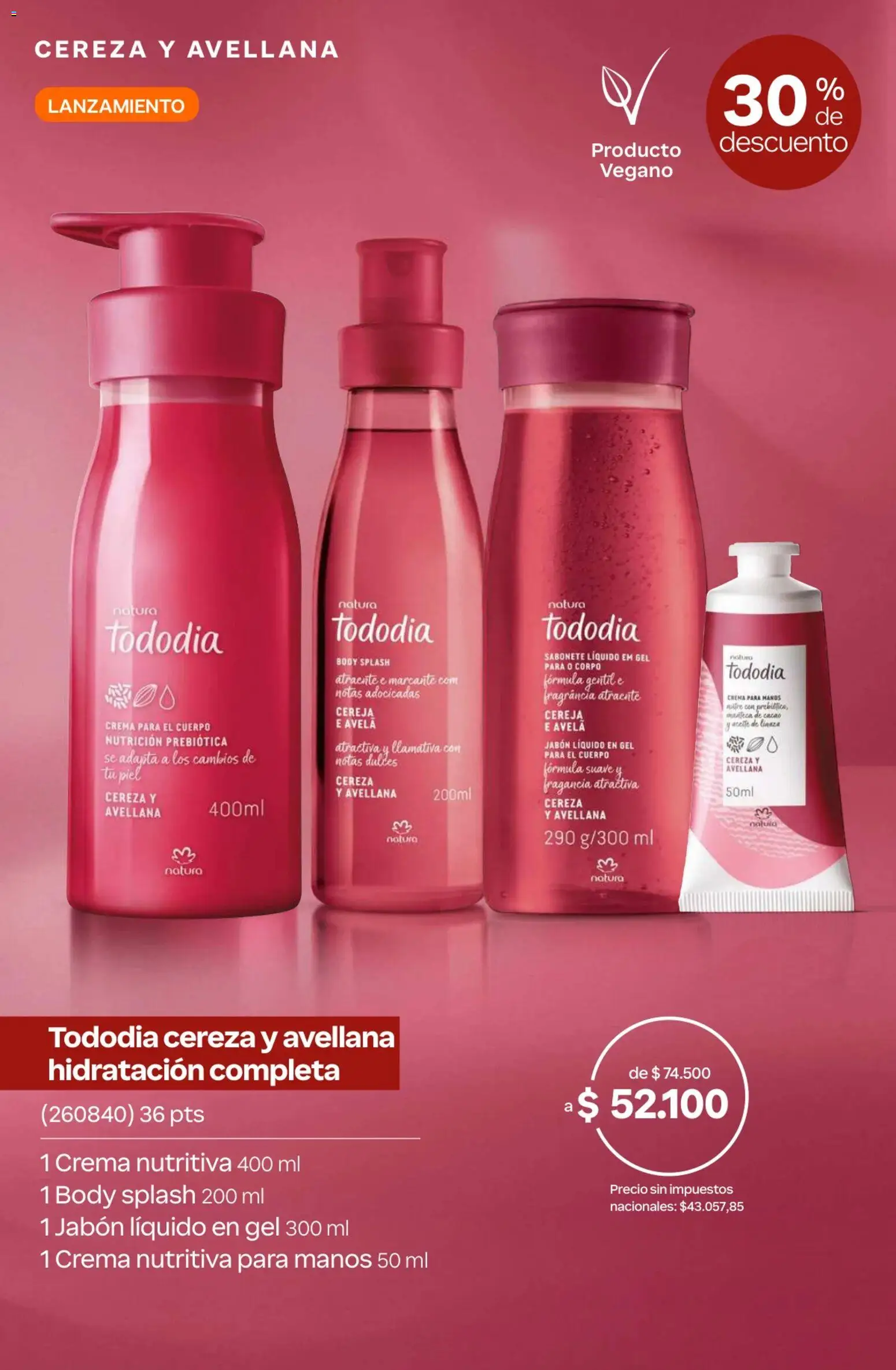 Catálogo Natura Ciclo 10 │ válido desde el 30/06/2026 | Página: 195 | Productos: Aceite, Jabón, Cacao, Crema