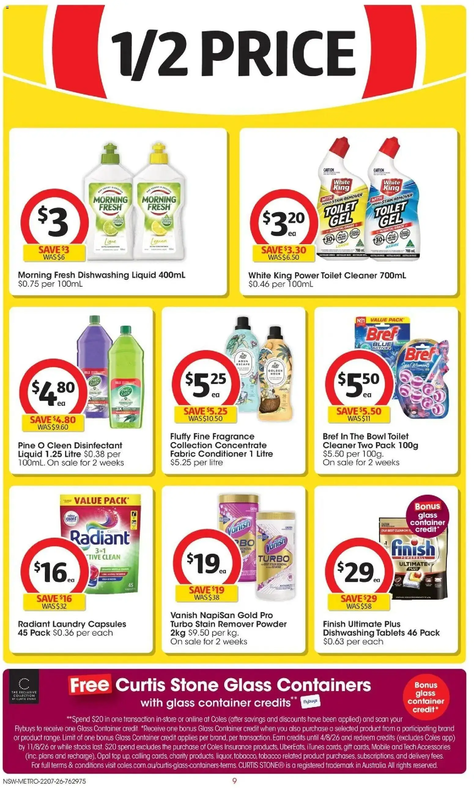 Coles catalogue - valid from 22/07/2026 | Page: 9 | Products: Fragrance, Stain remover, Laundry, Mobile