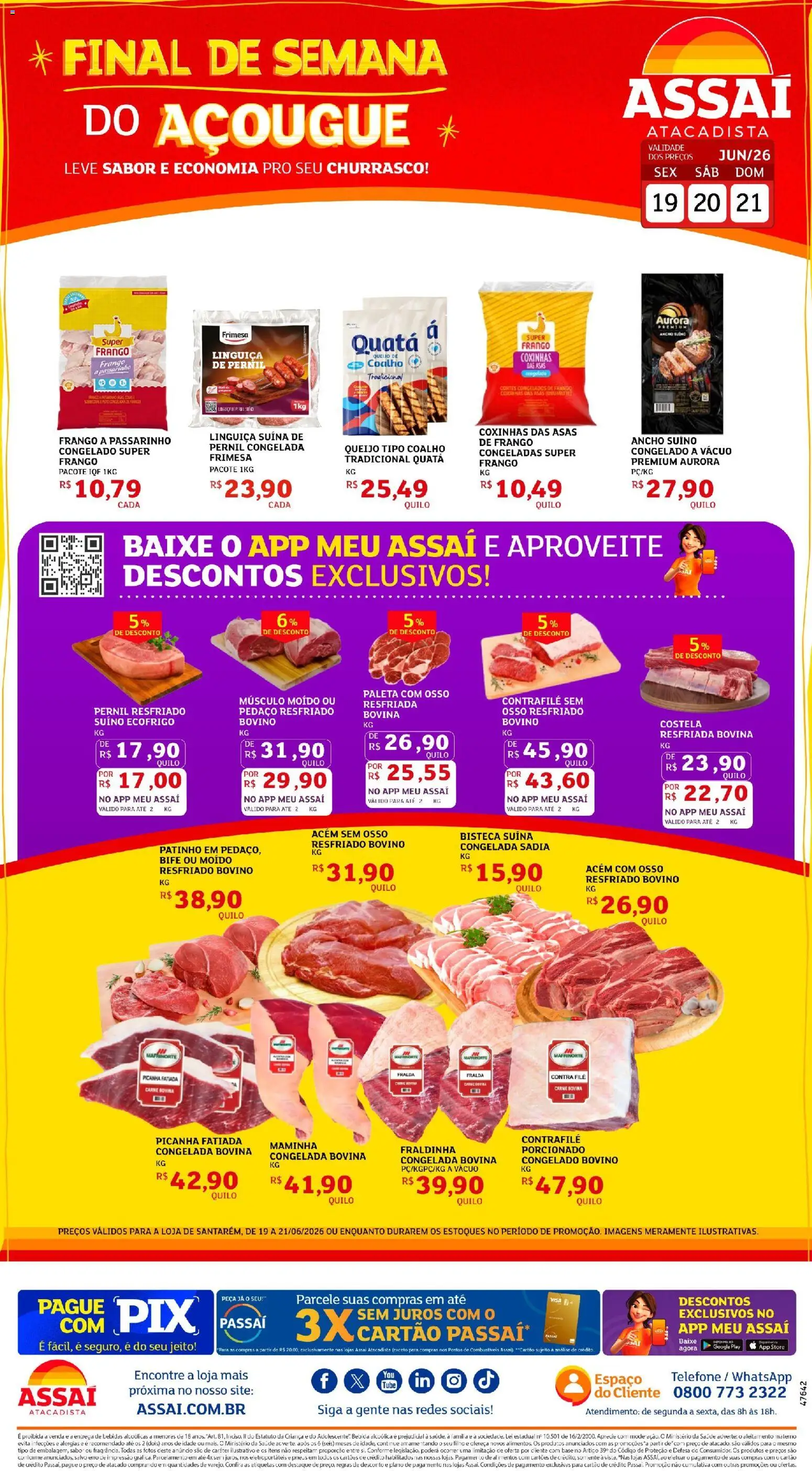 Assaí Atacadista Folheto - válido de 19.06.2026 | Página: 1