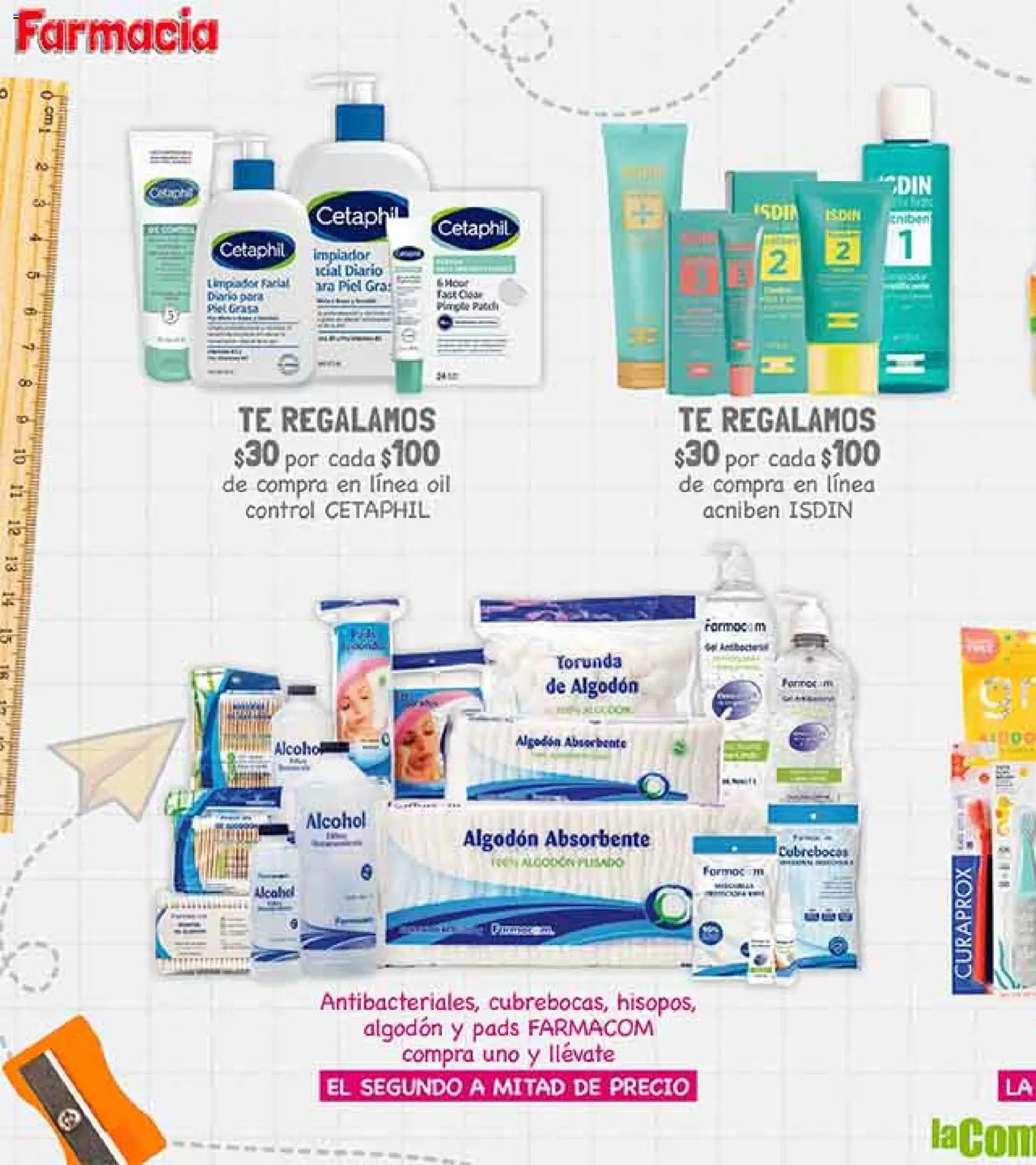 Nuevas ofertas de La Comer válidas en toda la República Mexicana desde el 19/08/2026. ¡Encuentra las mejores ofertas en La Comer folleto! | Página: 48 | Productos: Cubrebocas, Algodón, Alcohol, Té