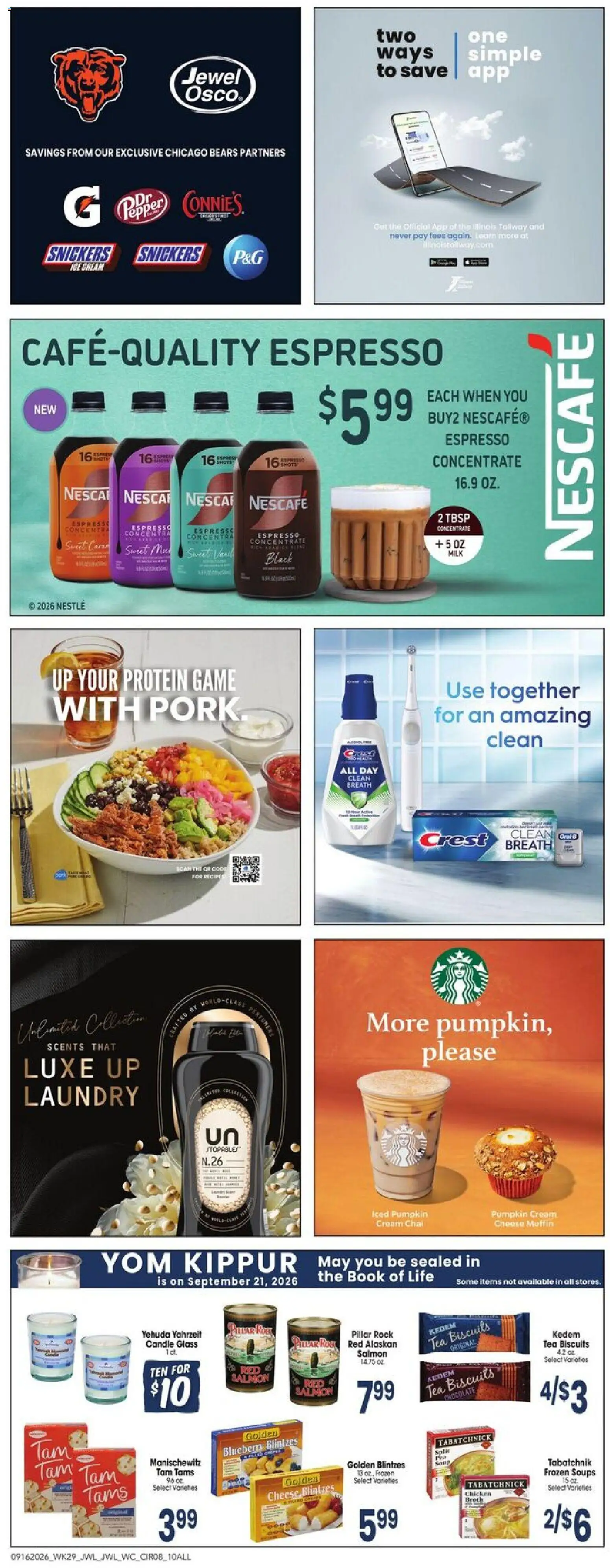 Jewel Osco Weekly Ad - IN - valid from 09/16/2026 | Page: 8 | Products: Chicken, Milk, Tea, Snickers