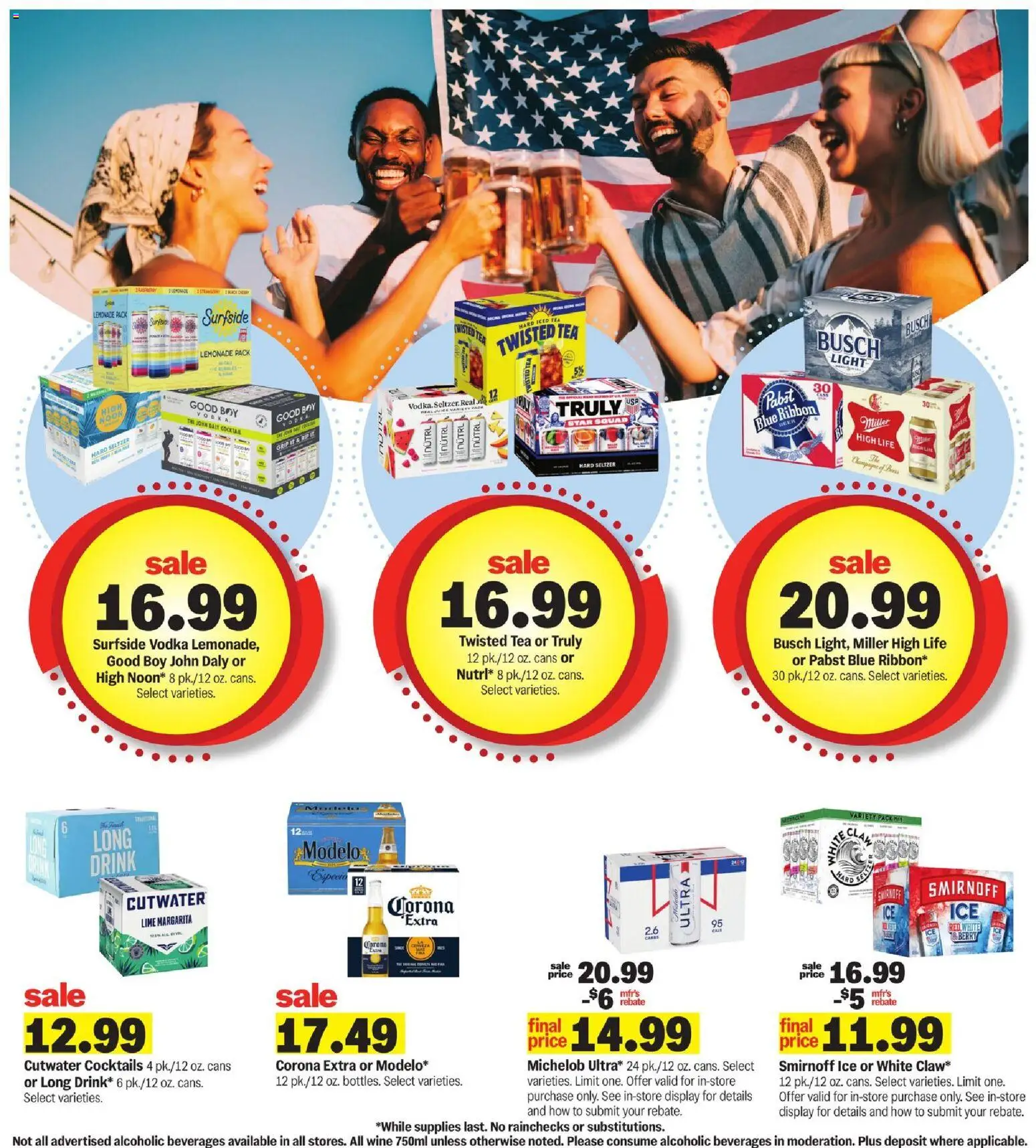 Meijer Weekly Ad - MI - valid from 13.05.2026 | Page: 34 | Products: Wine, Tea, Vodka, Lime