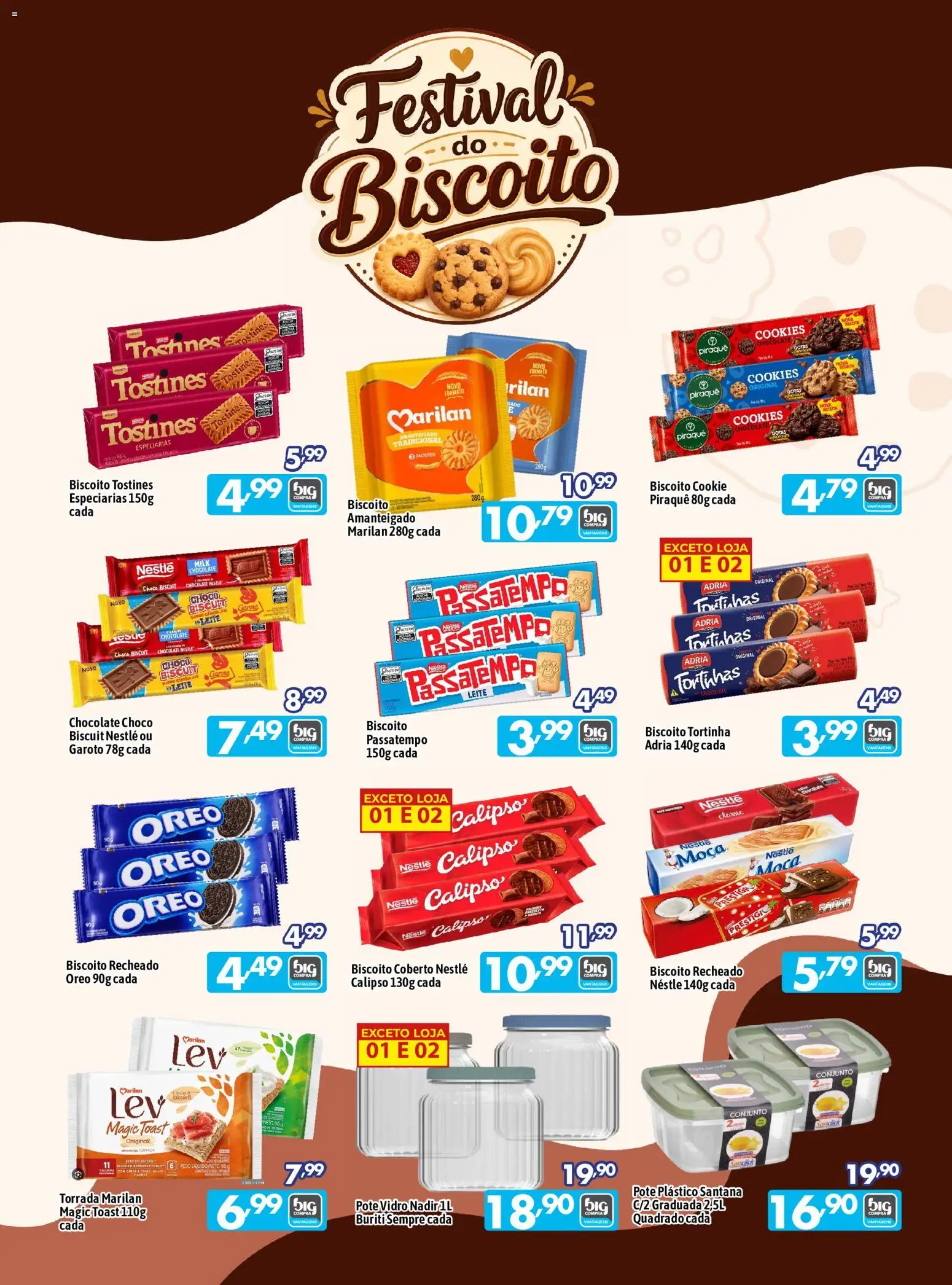 Big Compra Folheto - válido de 05.06.2026 | Página: 16 | Produtos: Biscoito, Leite, Chocolate, Cookies