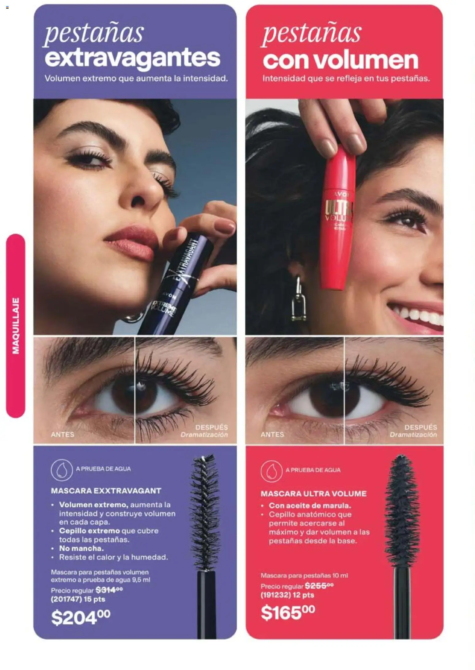 Nuevas ofertas de AVON válidas en toda la República Mexicana desde el 31/07/2026. ¡Encuentra las mejores ofertas en AVON campaña 12 2026! | Página: 38 | Productos: Cepillo, Máscara, Aceite, Maquillaje