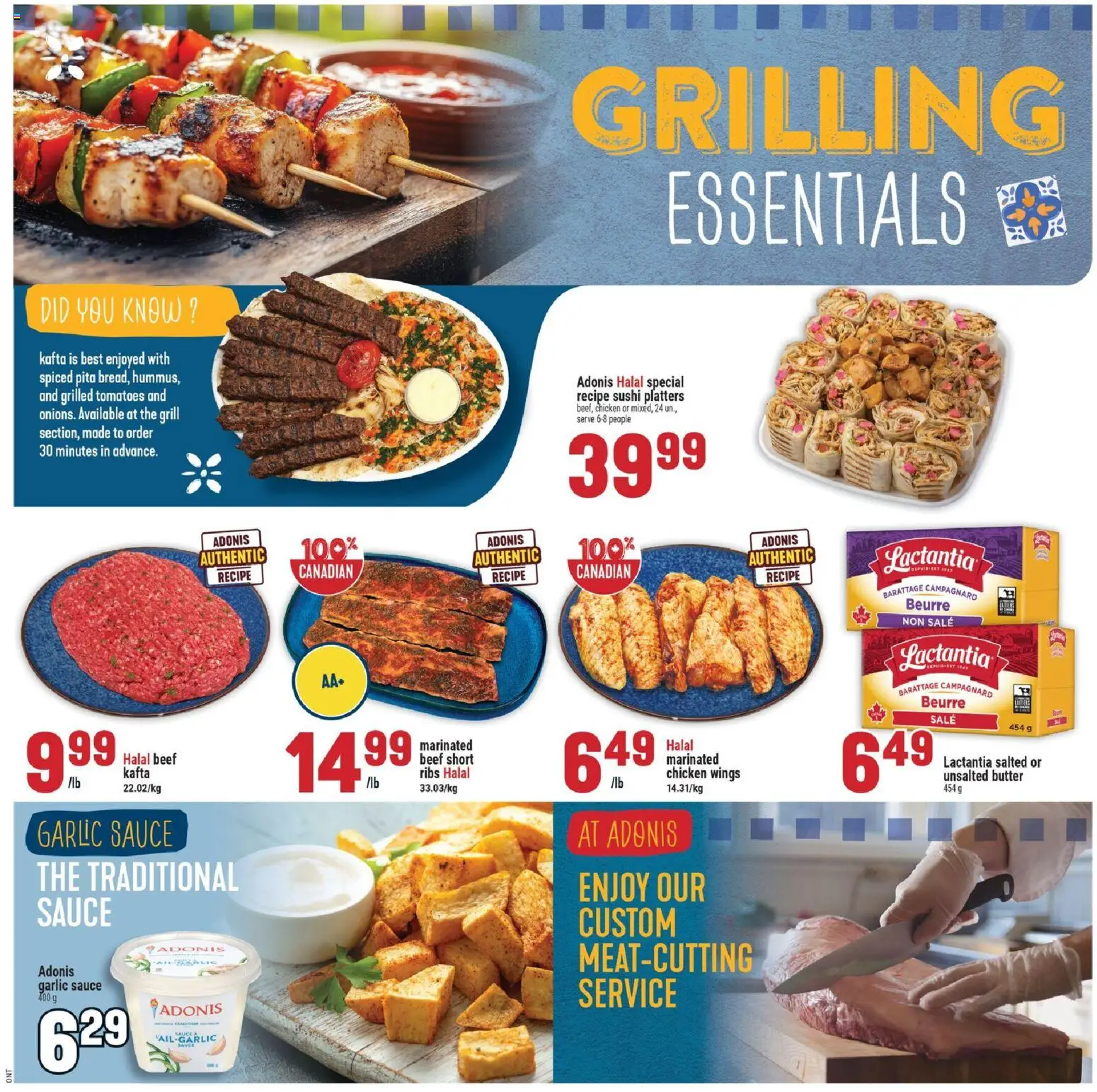 Adonis flyer valid from Aug 13, 2026 | Page: 2 | Products: Beef, Marinated ribs, Butter, Tomatoes