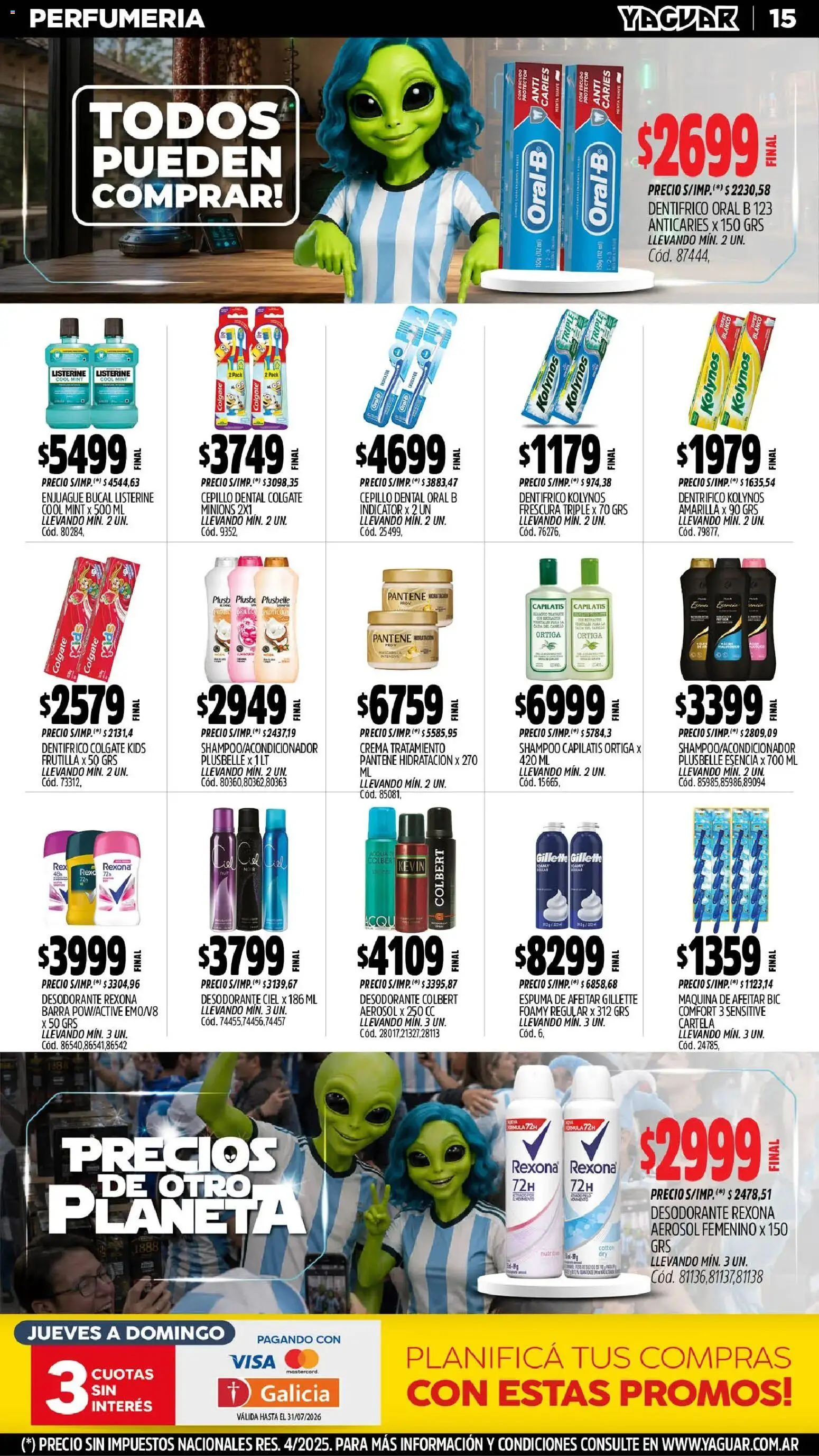 Yaguar - Oferta Semanal General Roca │ válido desde el 29/06/2026 | Página: 17 | Productos: Maquina de afeitar, Cepillo, Enjuague bucal, Espuma