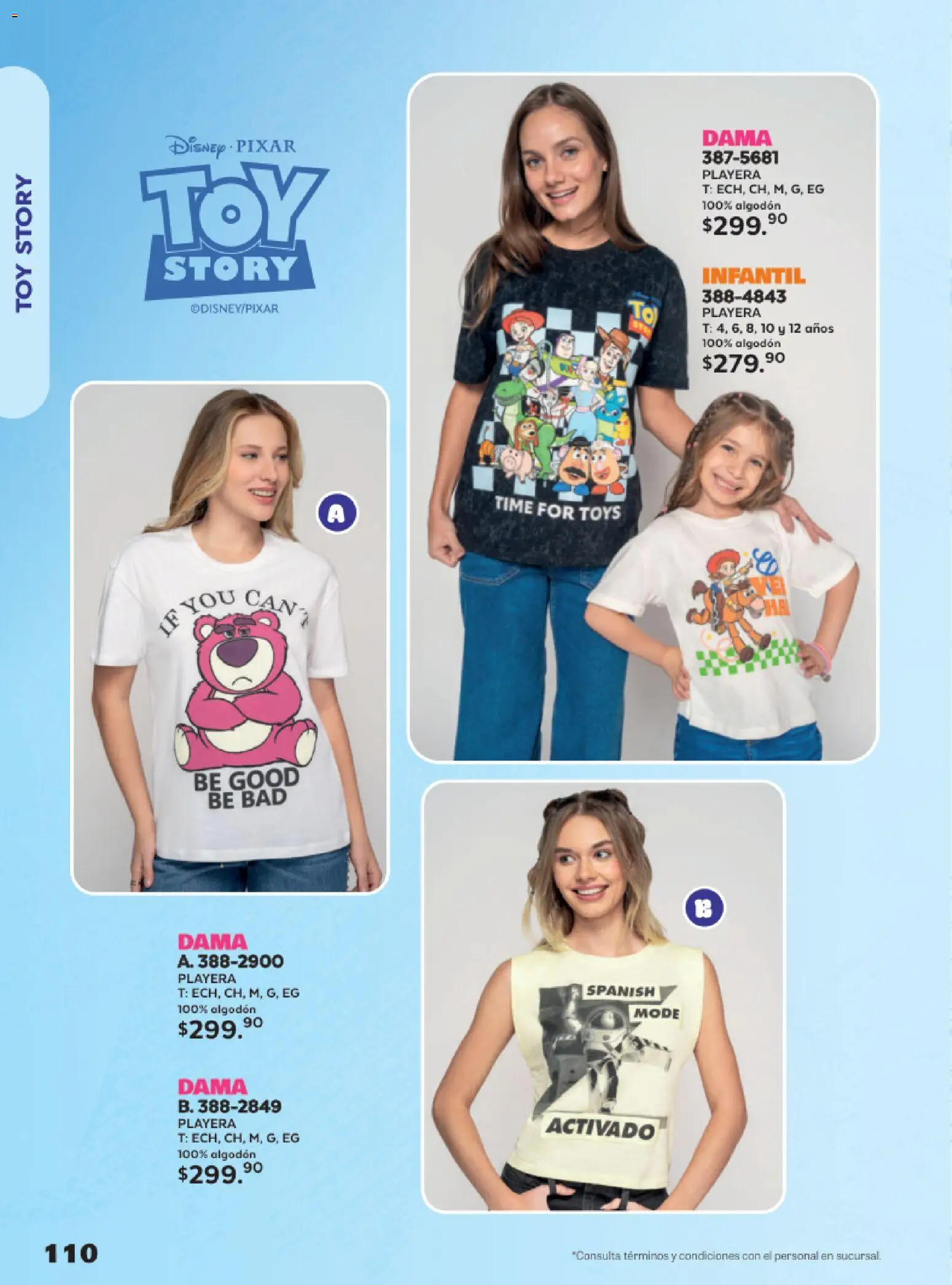 Nuevas ofertas de Andrea válidas en toda la República Mexicana desde el 24.05.2026. ¡Encuentra las mejores ofertas en Andrea catálogo Lo más divertindo en ropa! | Página: 110 | Productos: Algodón, Playera