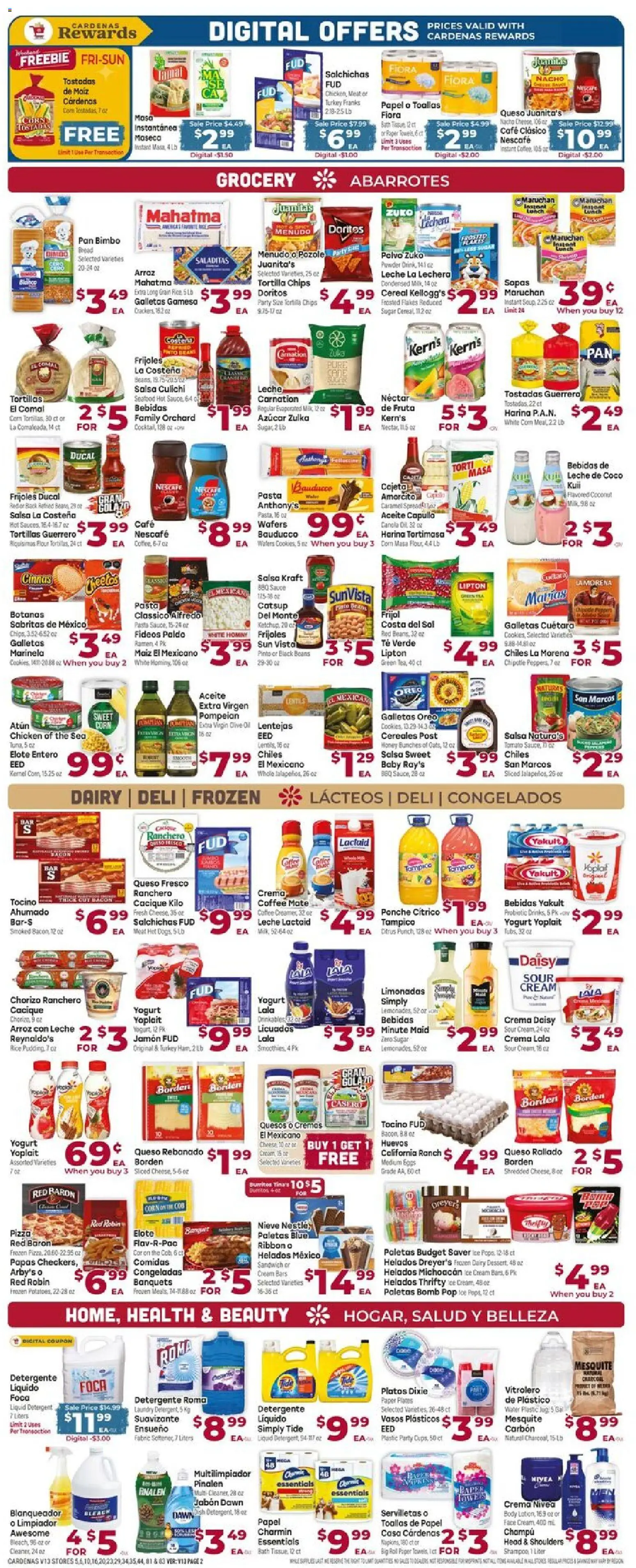Cardenas Weekly Ad - CA - valid from 17.06.2026 | Page: 2 | Products: Corn, Oil, Detergent, Pasta