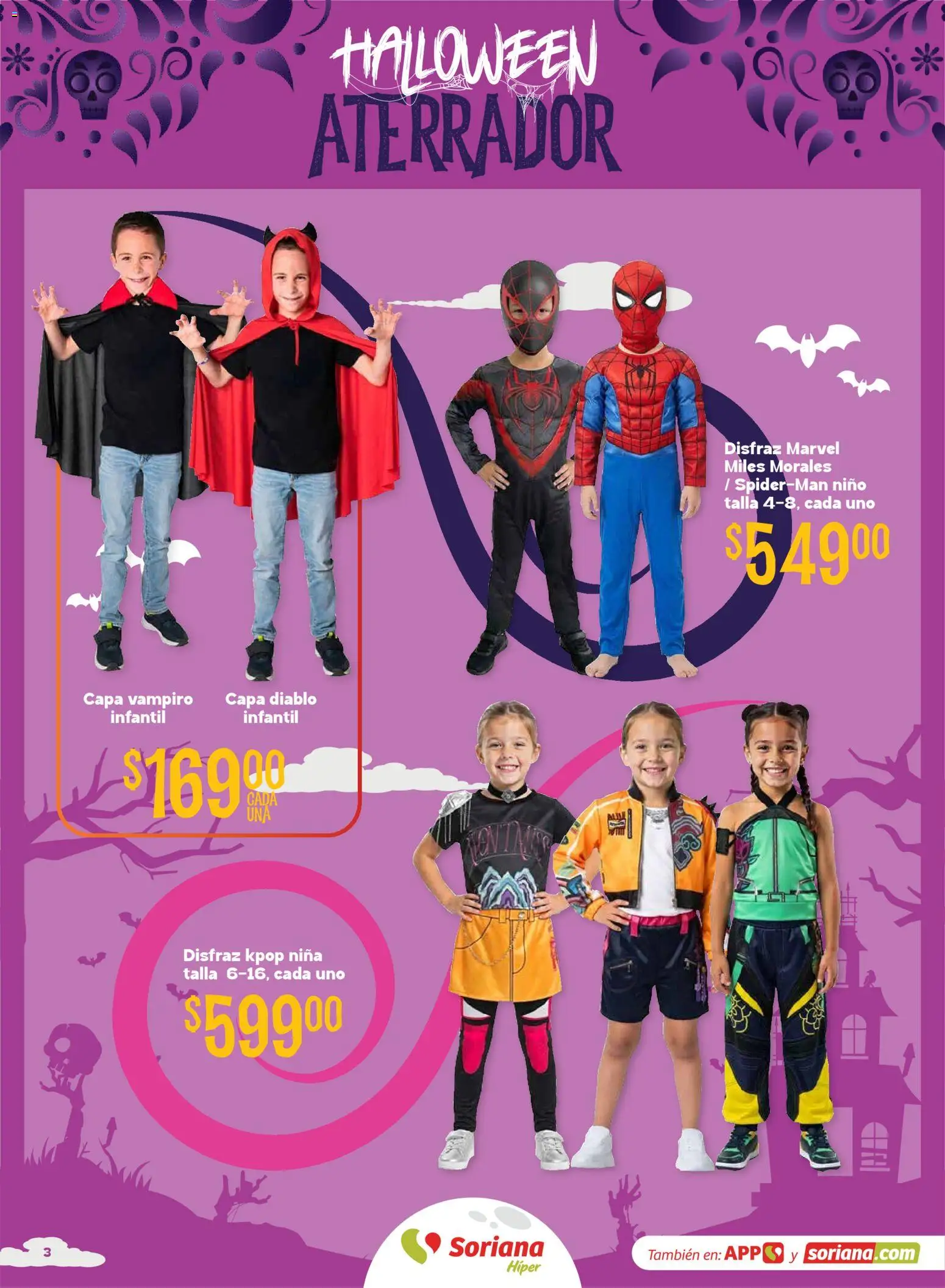 Nuevas ofertas de Soriana válidas en toda la República Mexicana desde el 01/10/2026. ¡Encuentra las mejores ofertas en Soriana Híper - Halloween y Día de muertos! | Página: 3