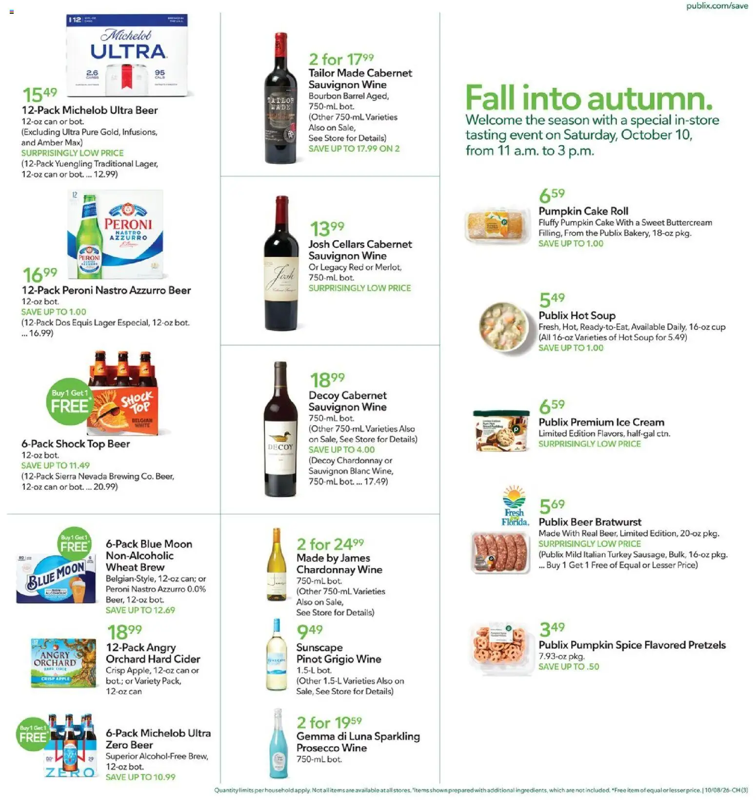 Publix Weekly Ad - valid from 10/07/2026 | Page: 3