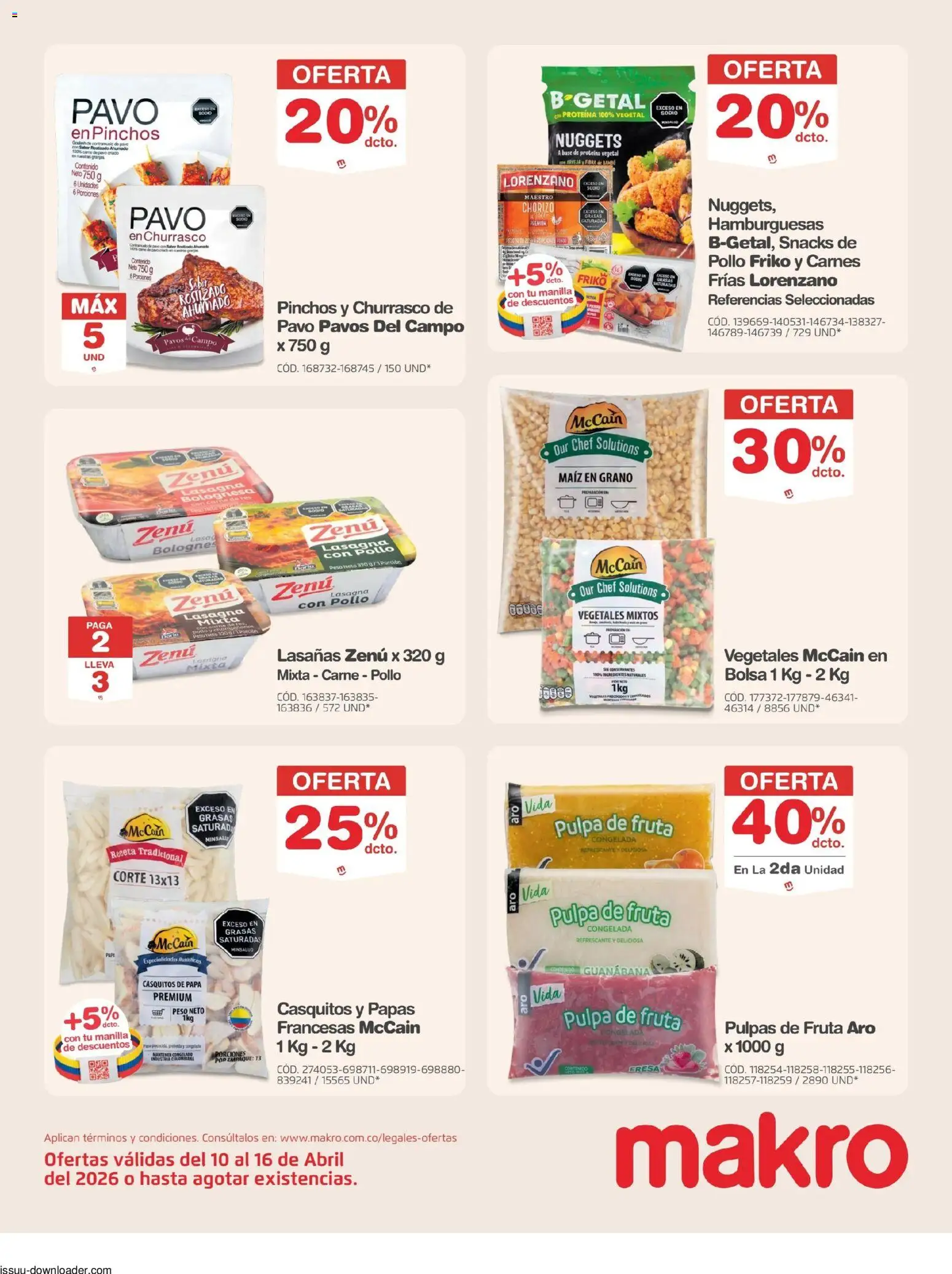 Makro revista - valida desde el 10.04.2026 | Página: 7 | Productos: Pollo, Bolsa, Maiz, Plátano
