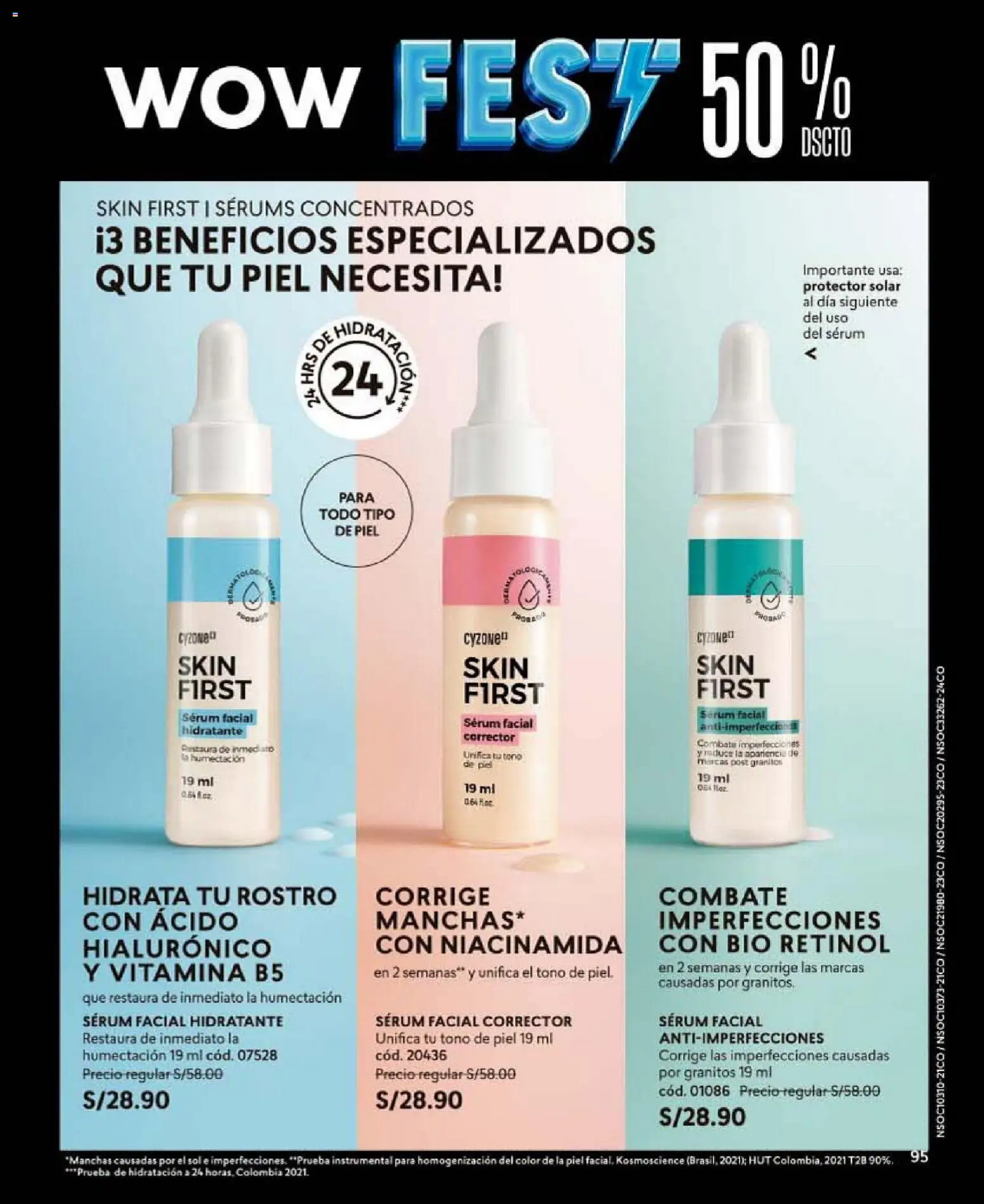 Catálogo CyZone válido desde 30.05.2026 | Página: 95 | Productos: Protector solar, Corrector
