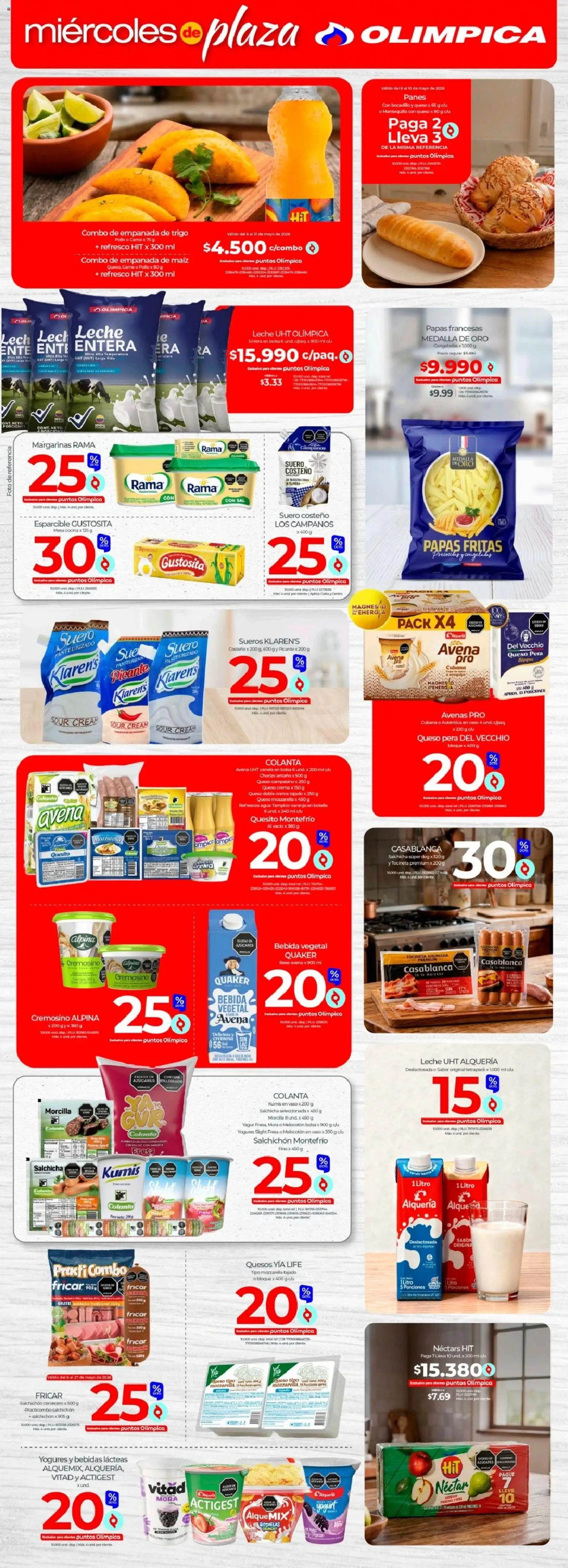 Olímpica revista - valida desde el 06.05.2026 | Página: 2 | Productos: Fresa, Suero costeño, Morcilla, Pera