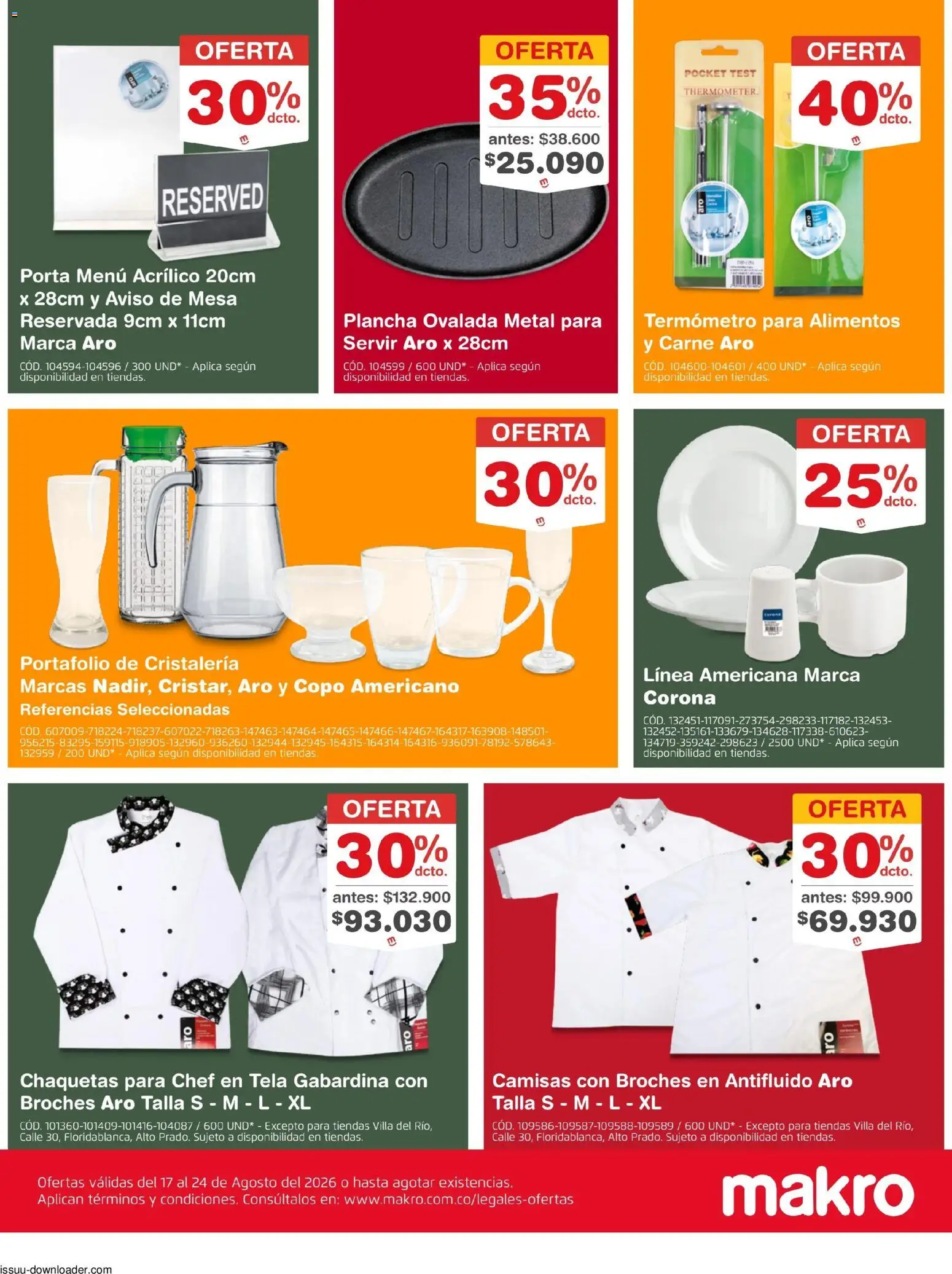 Makro revista - valida desde el 17/08/2026 | Página: 3 | Productos: Carne, Plancha, Termómetro, Mesa