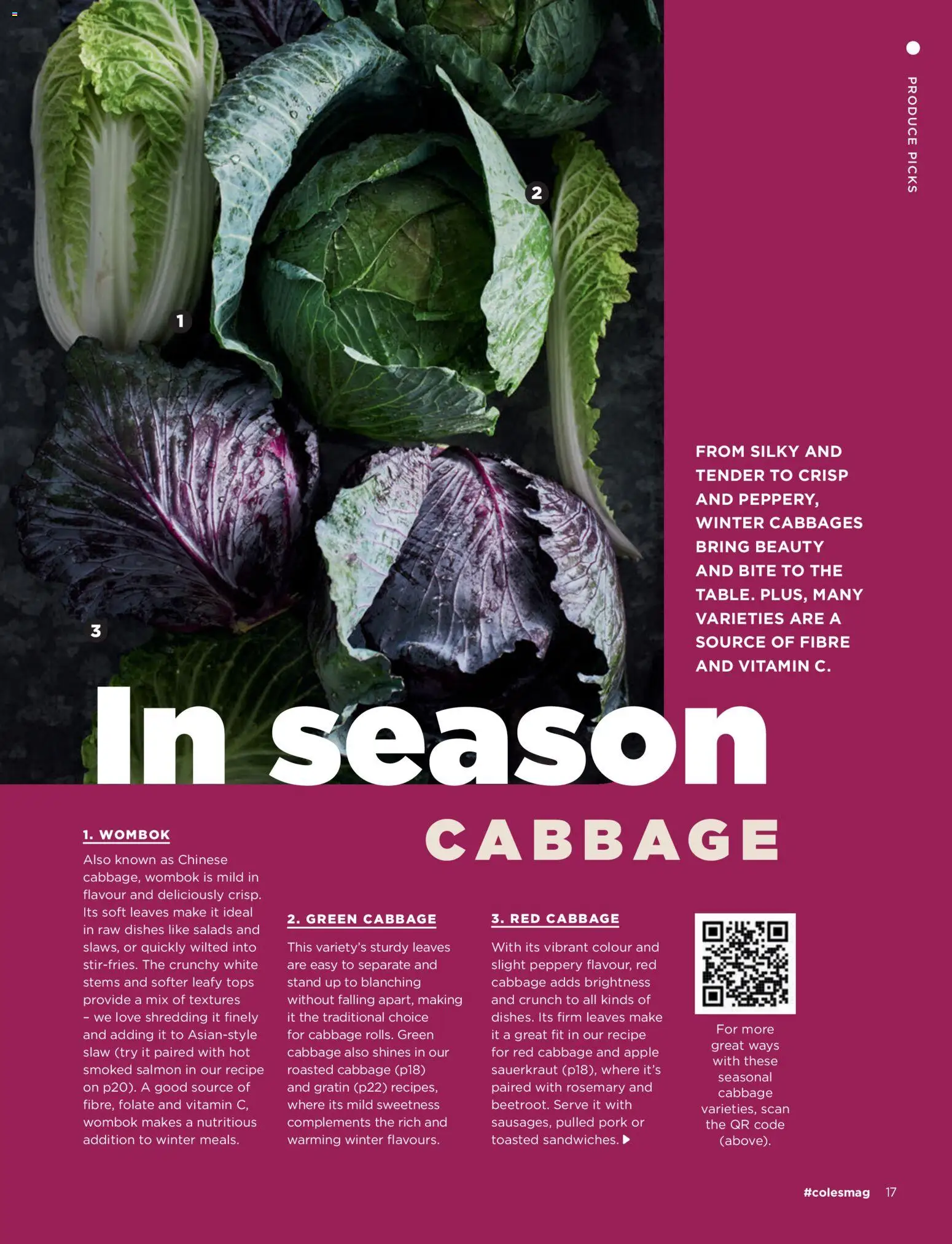 Coles catalogue - valid from 01/07/2026 | Page: 17 | Products: Pork, Salmon, Cabbage, Vitamin